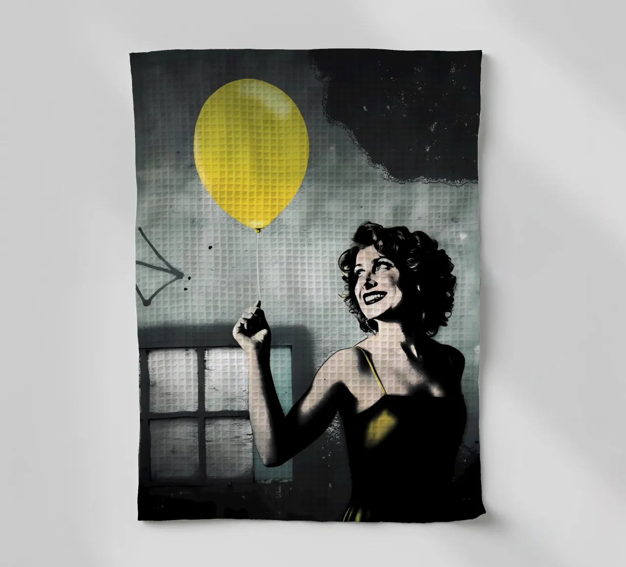Le ballon jaune torchon de Jester Krew Art