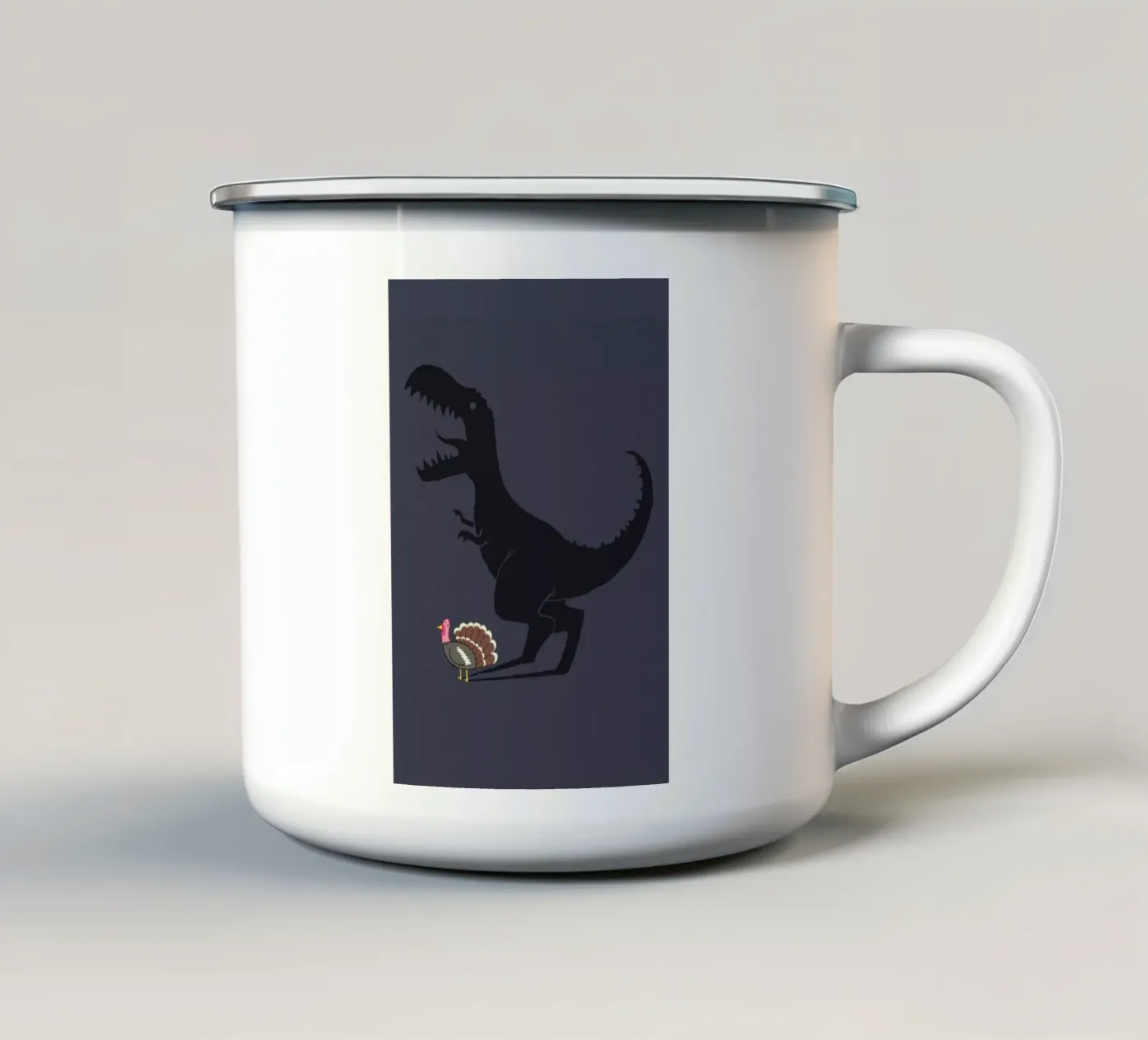 Evolution Sucks enamel mug by DinoMike