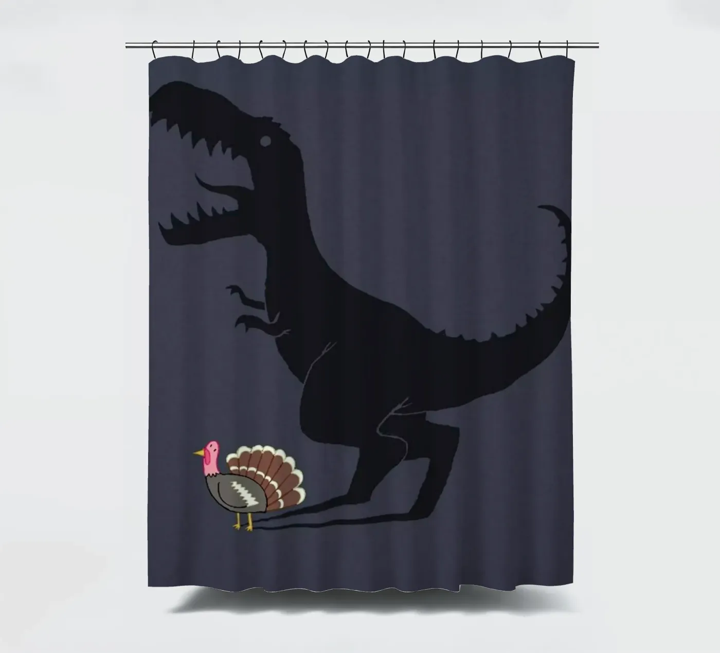 Evolution Sucks Duschvorhang von DinoMike