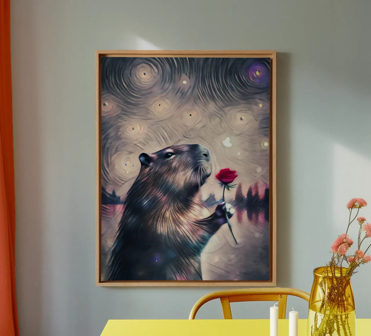 Lo chiamano amore di Capy tela con Cornice a cassetta da flufftee