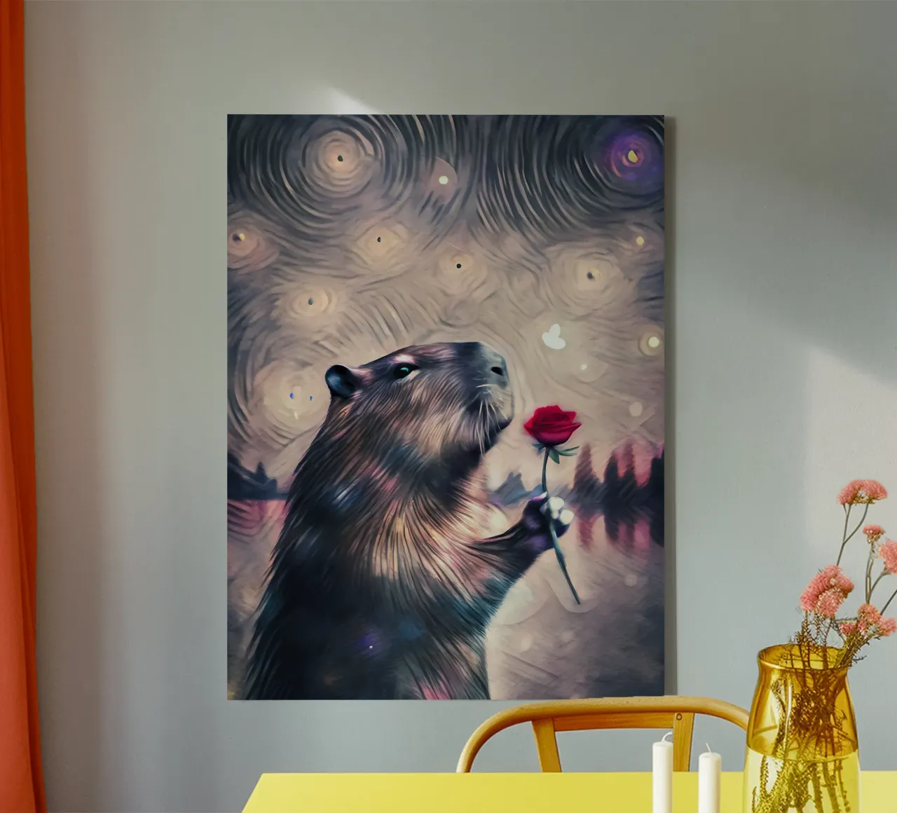 Lo chiamano amore di Capy tela con Cornice a cassetta da flufftee