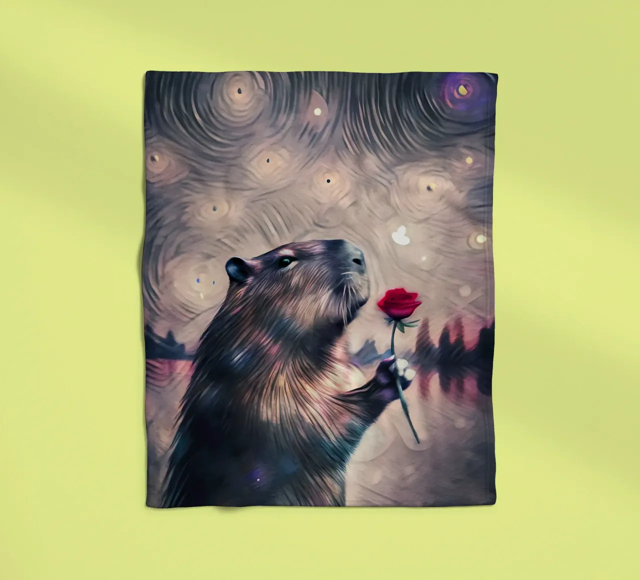 Lo chiamano amore di Capy coperta in pile da flufftee