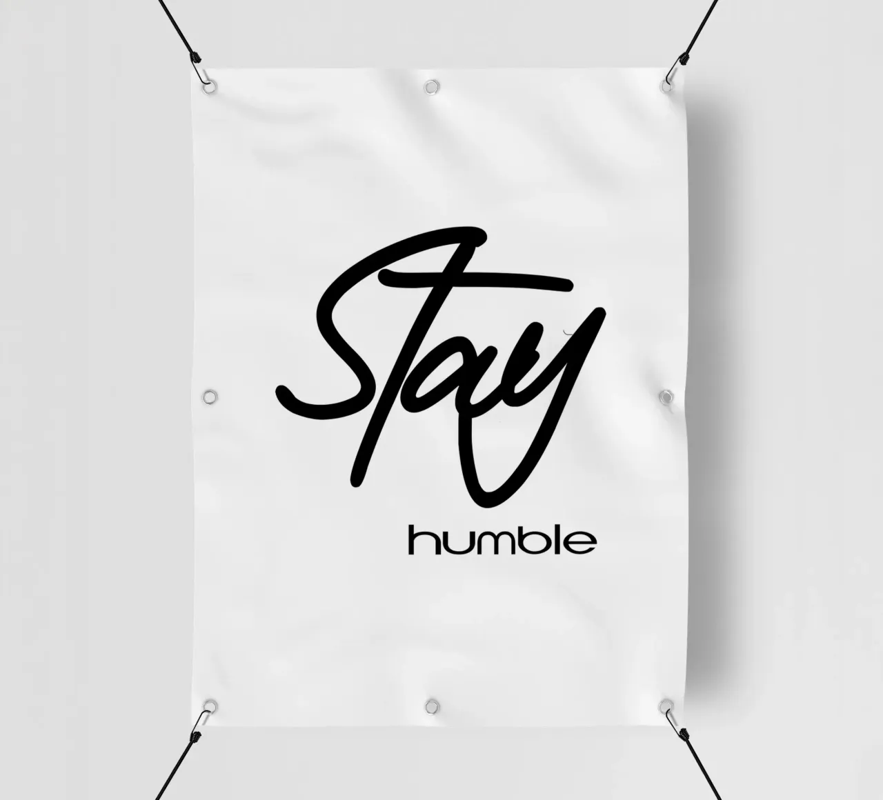 Rimanere umili Tipografia semplice telo in pvc da YV TYPOGRAPHY