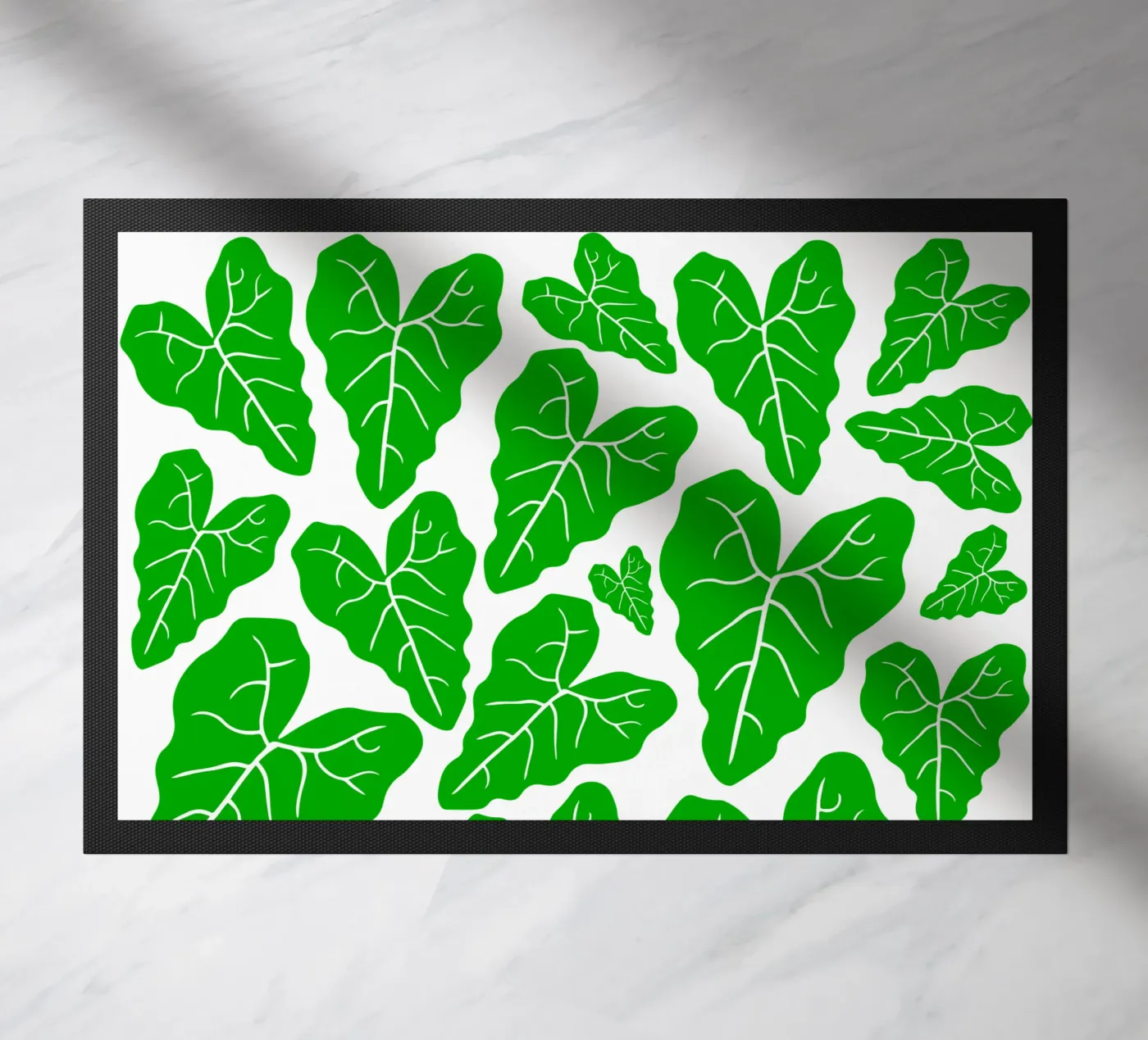 Green leaves pattern zerbino da baobabprintstore