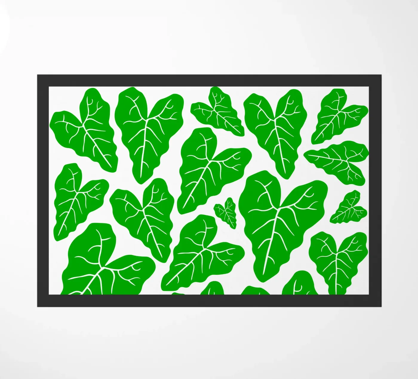 Green leaves pattern zerbino da baobabprintstore