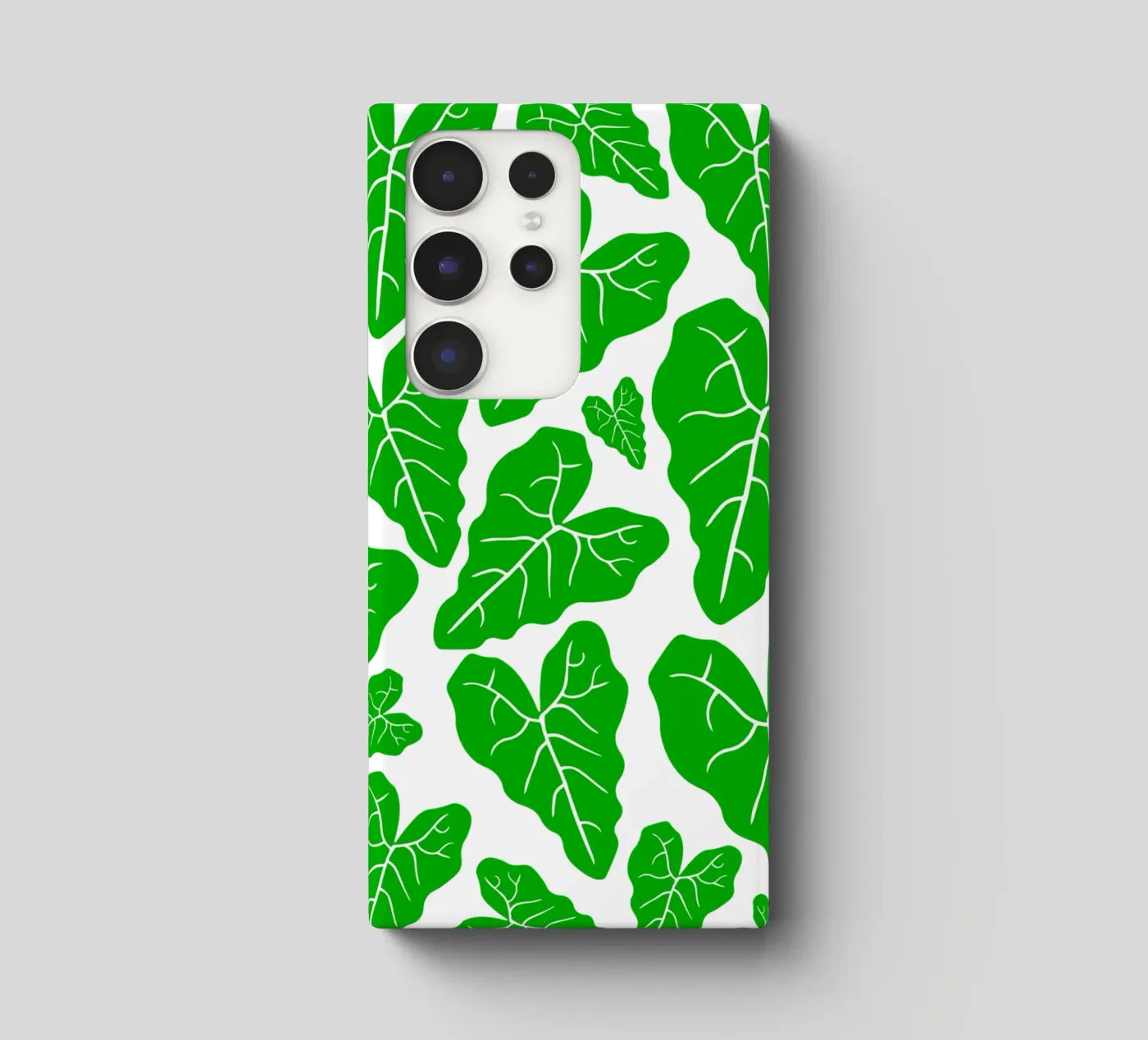 Green leaves pattern cover samsung da baobabprintstore