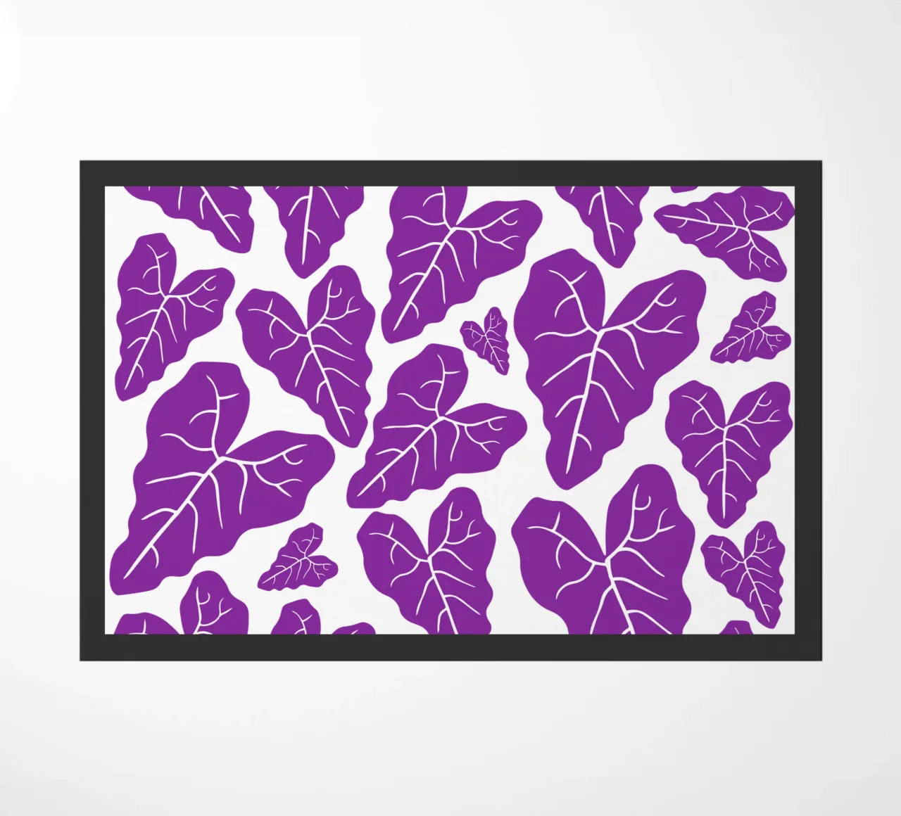 Purple leaves pattern zerbino da baobabprintstore