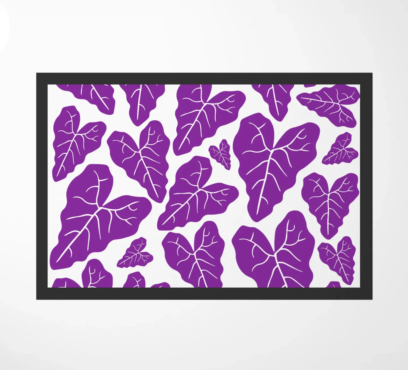 Purple leaves pattern zerbino da baobabprintstore