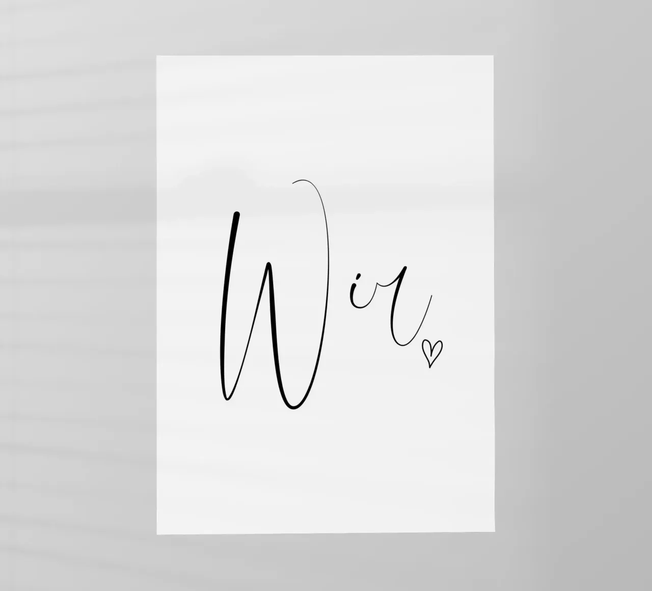 Wir - Schreibschrift pellicola backlit da BAINAI