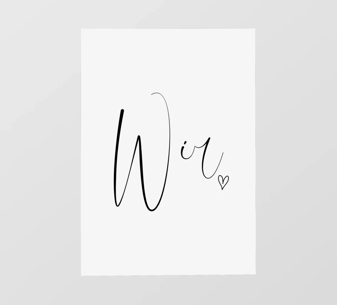 Wir - Schreibschrift pellicola backlit da BAINAI