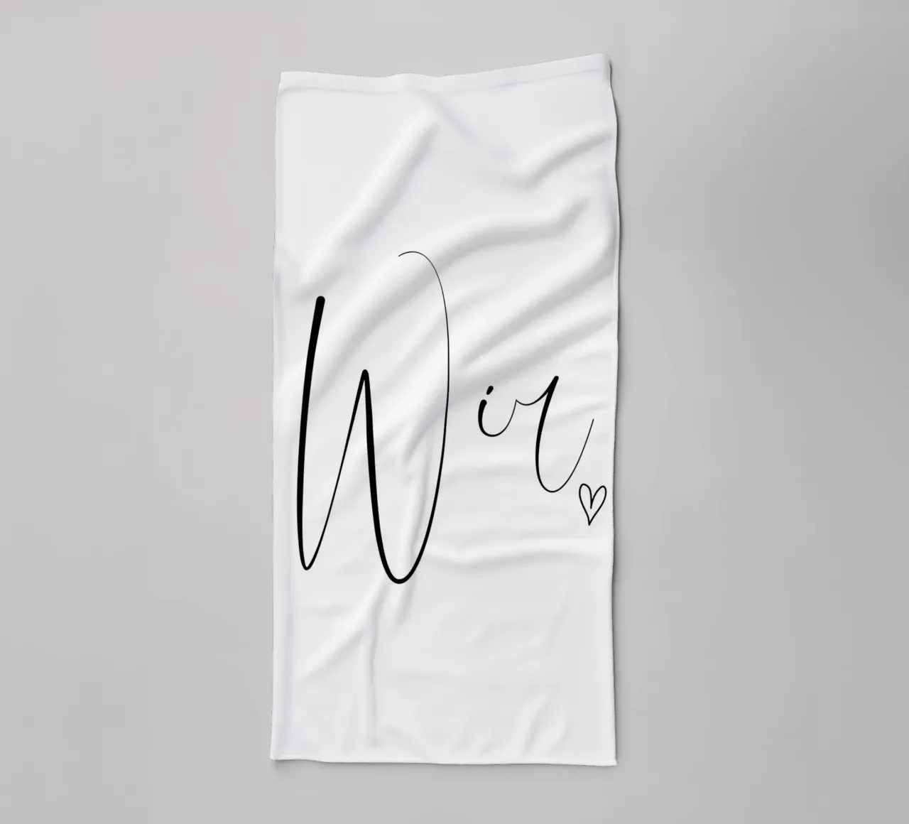 Wir - Schreibschrift asciugamano da bagno da BAINAI