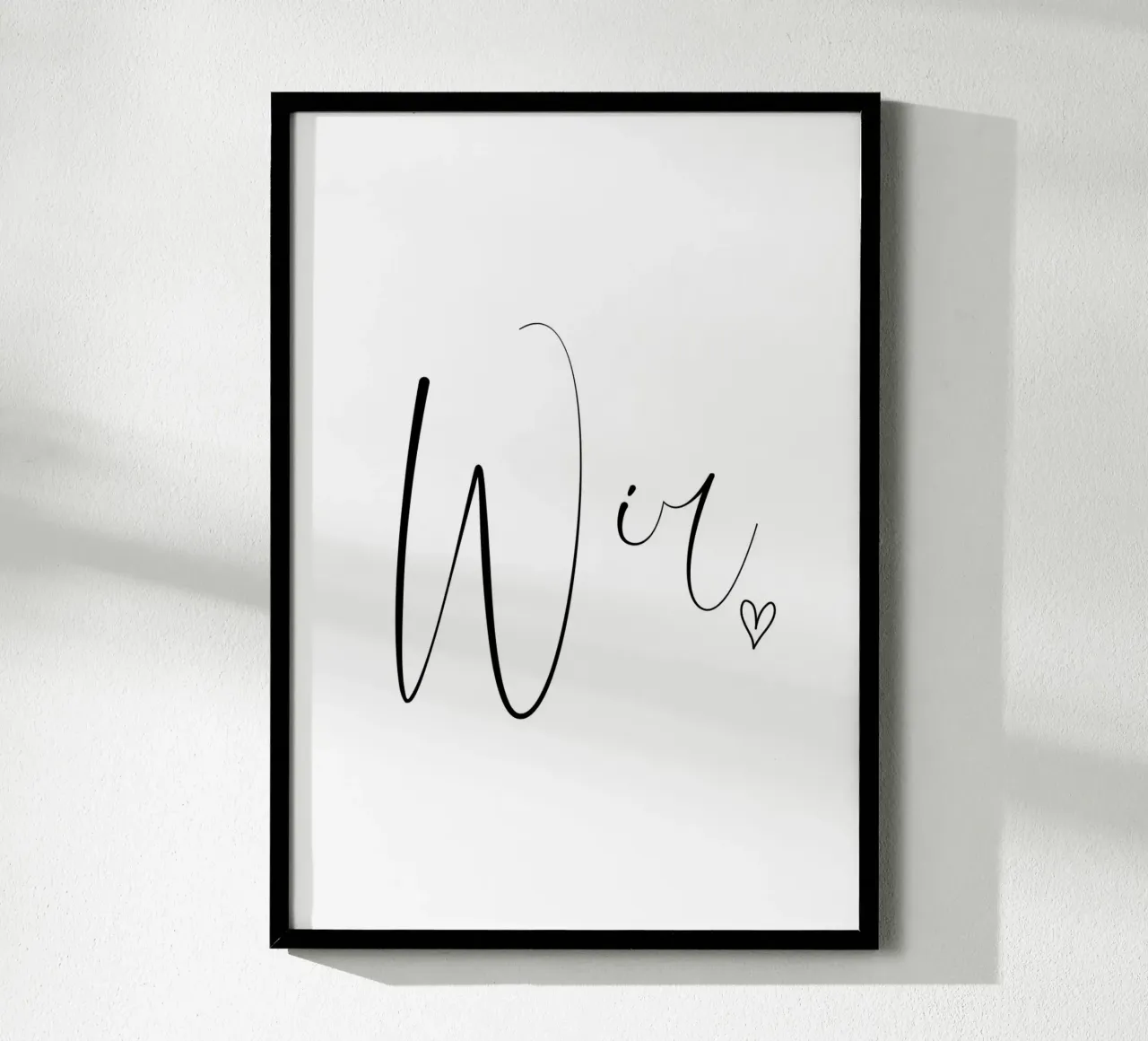 Wir - Schreibschrift carta hahnemühle da BAINAI