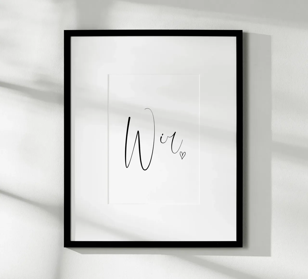 Wir - Schreibschrift carta hahnemühle da BAINAI