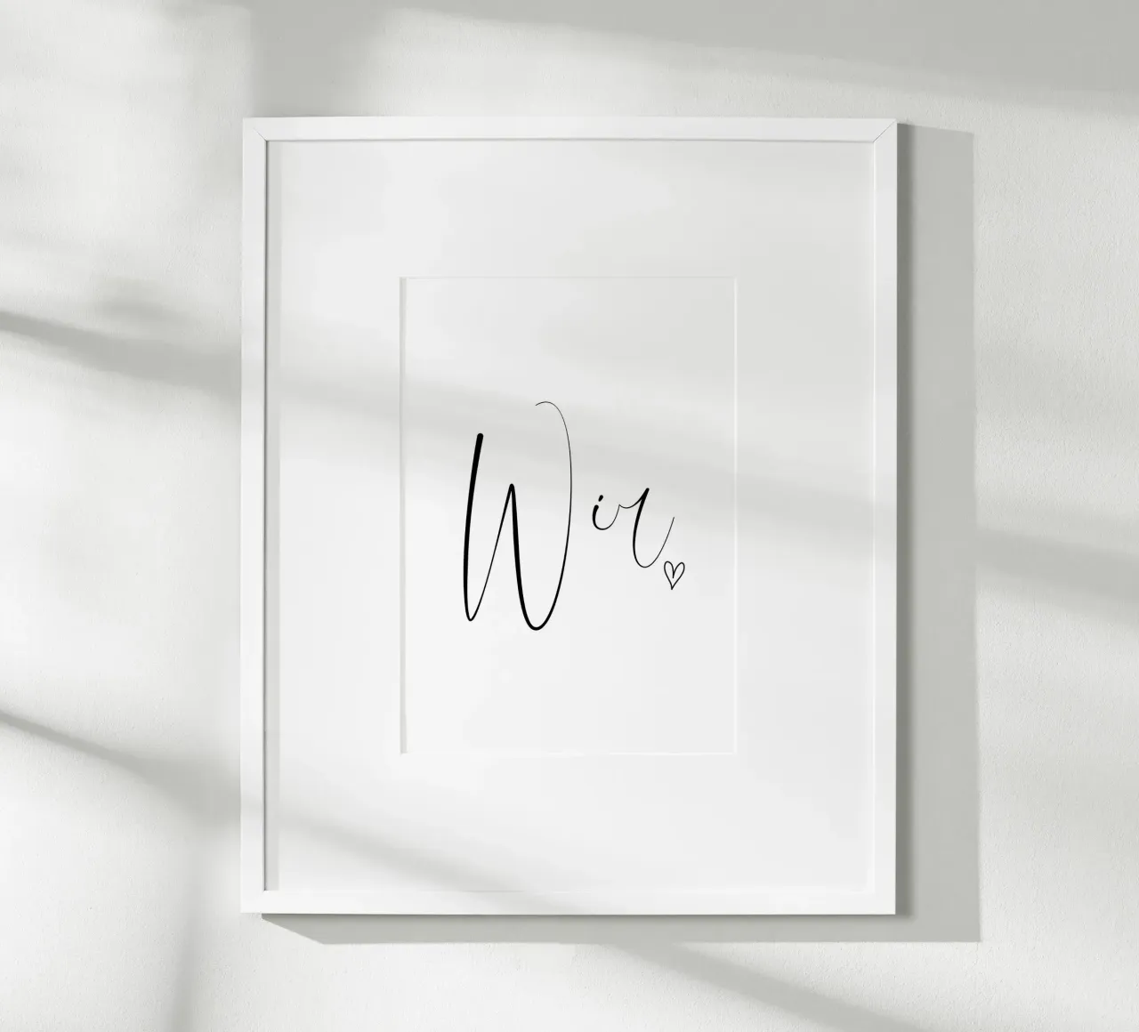 Wir - Schreibschrift carta hahnemühle da BAINAI