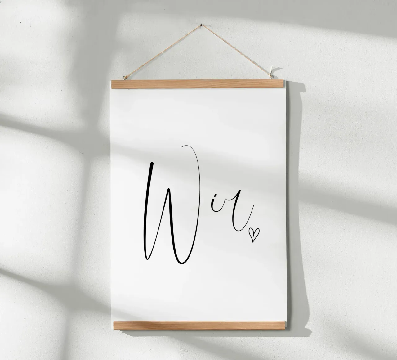 Wir - Schreibschrift carta hahnemühle da BAINAI