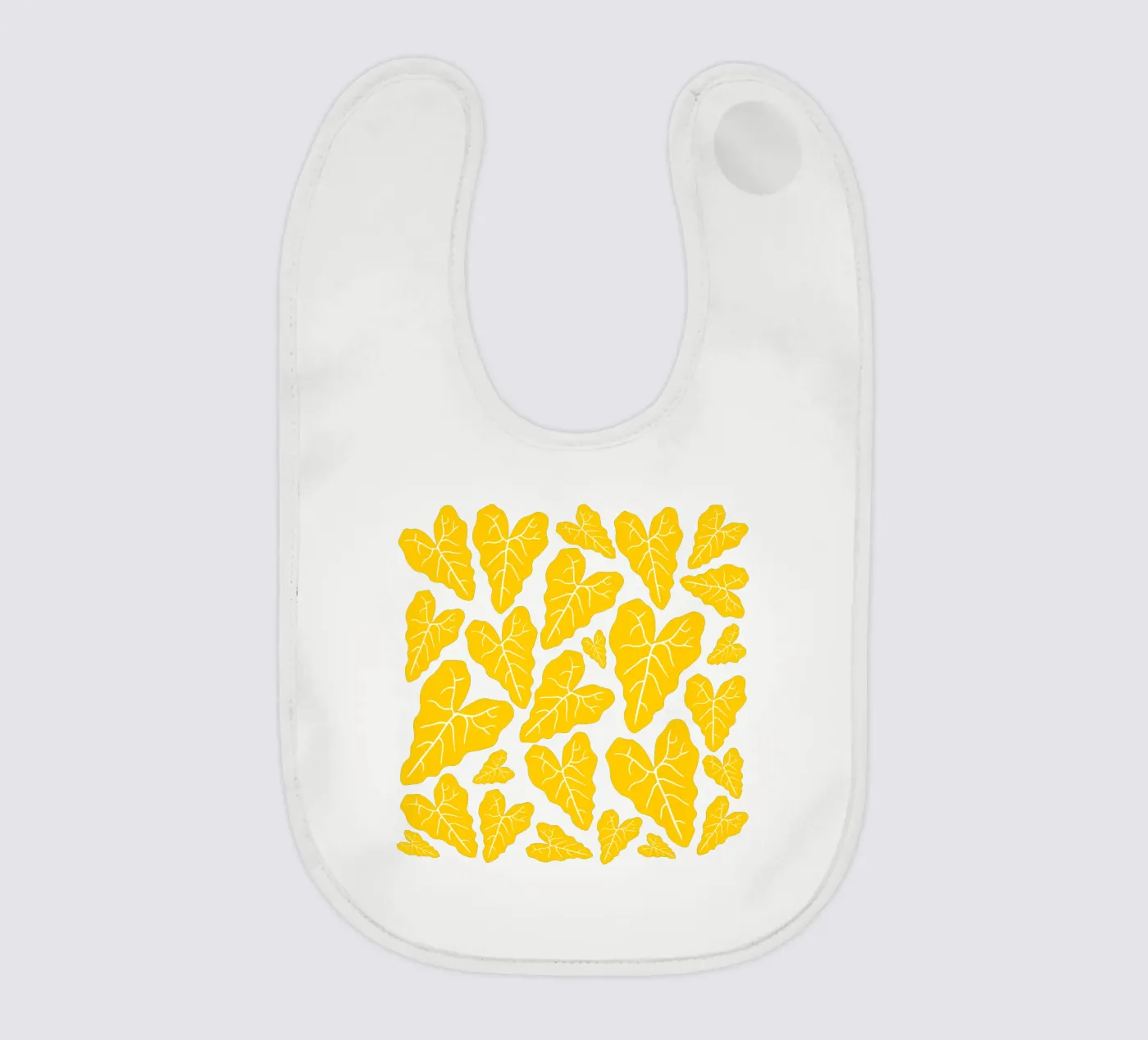 Yellow leaves pattern bavaglino da baobabprintstore
