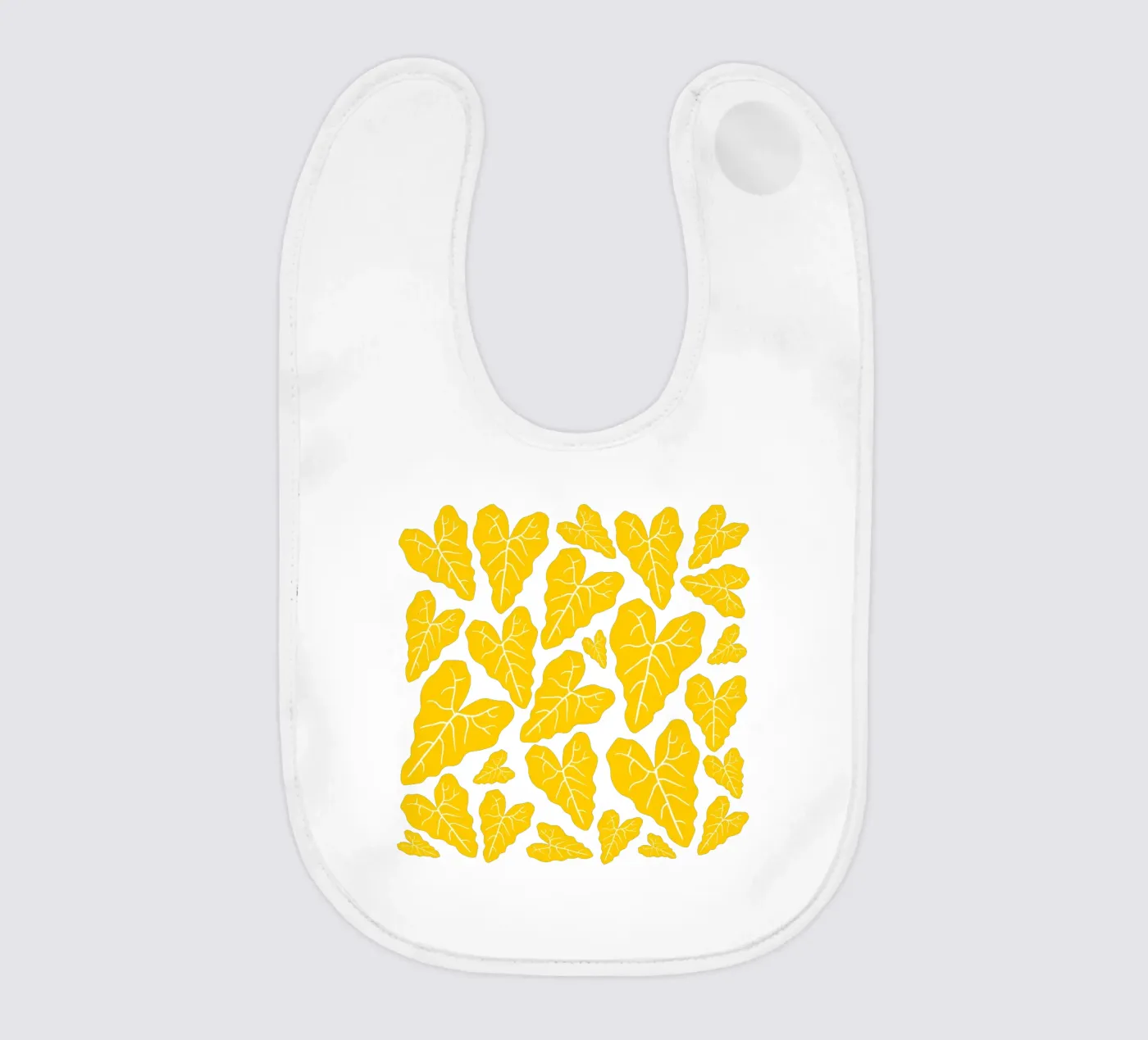 Yellow leaves pattern bavaglino da baobabprintstore