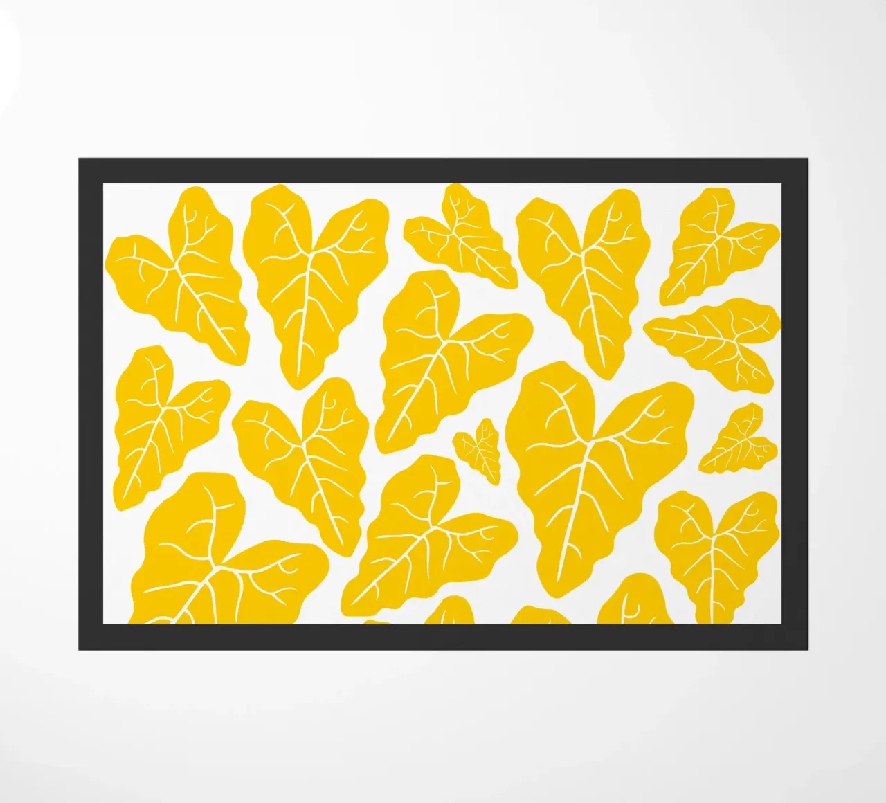 Yellow leaves pattern zerbino da baobabprintstore