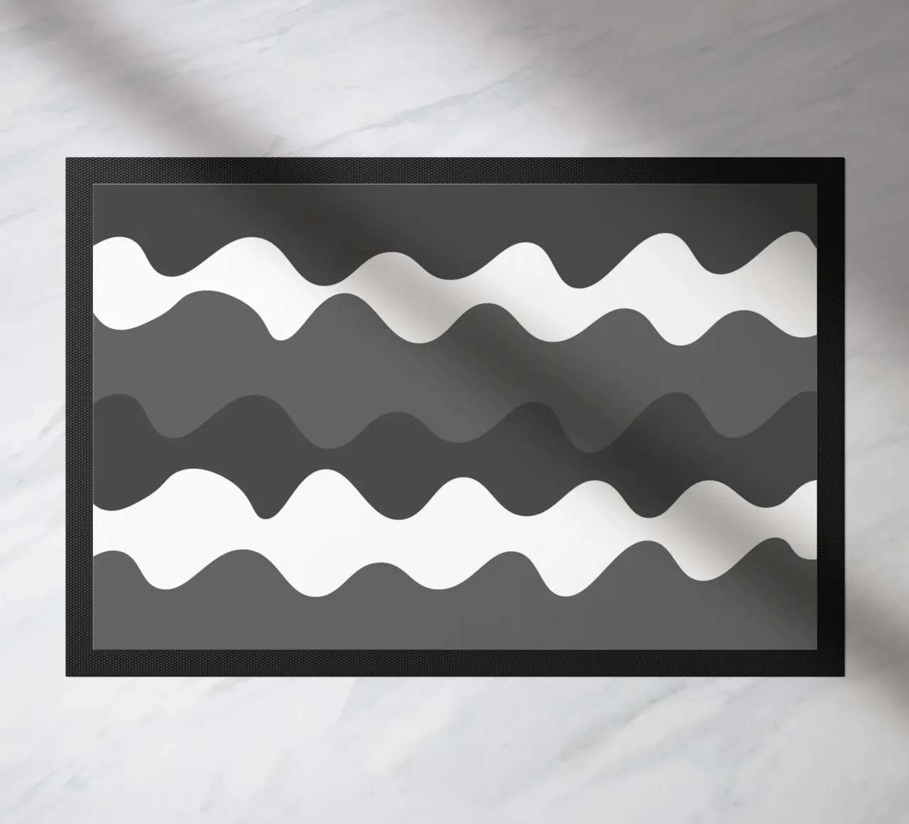 Grey horizontal wavy gradient zerbino da baobabprintstore