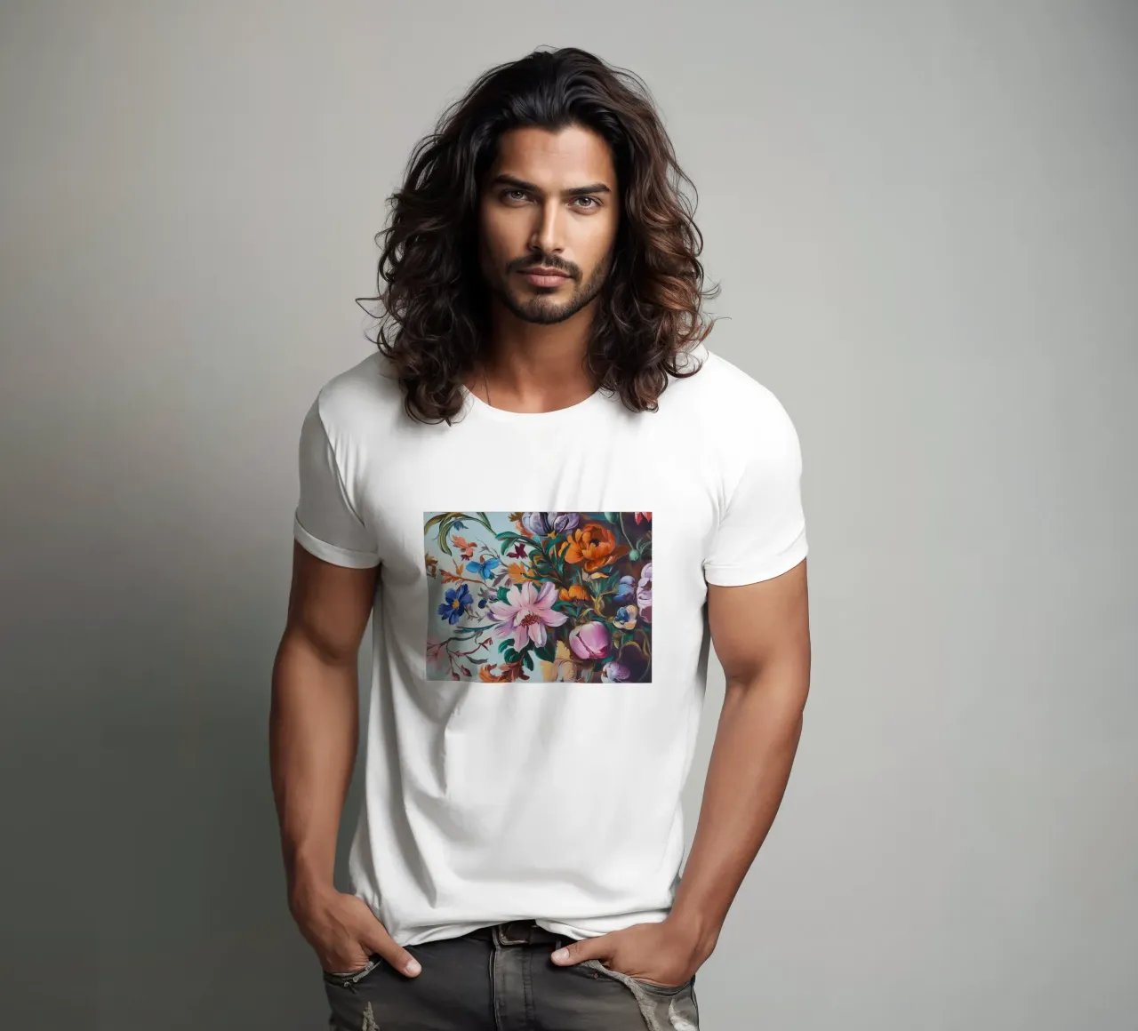 Romantico splendore floreale t-shirt da Carinaprint