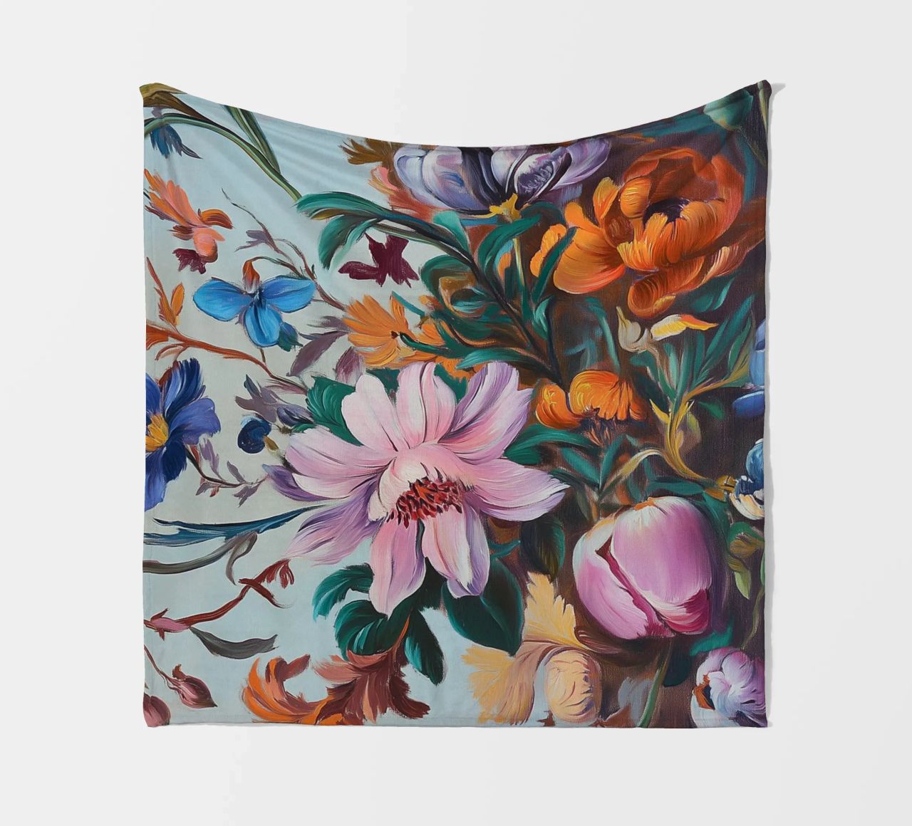 Romantico splendore floreale coperta in pile da Carinaprint