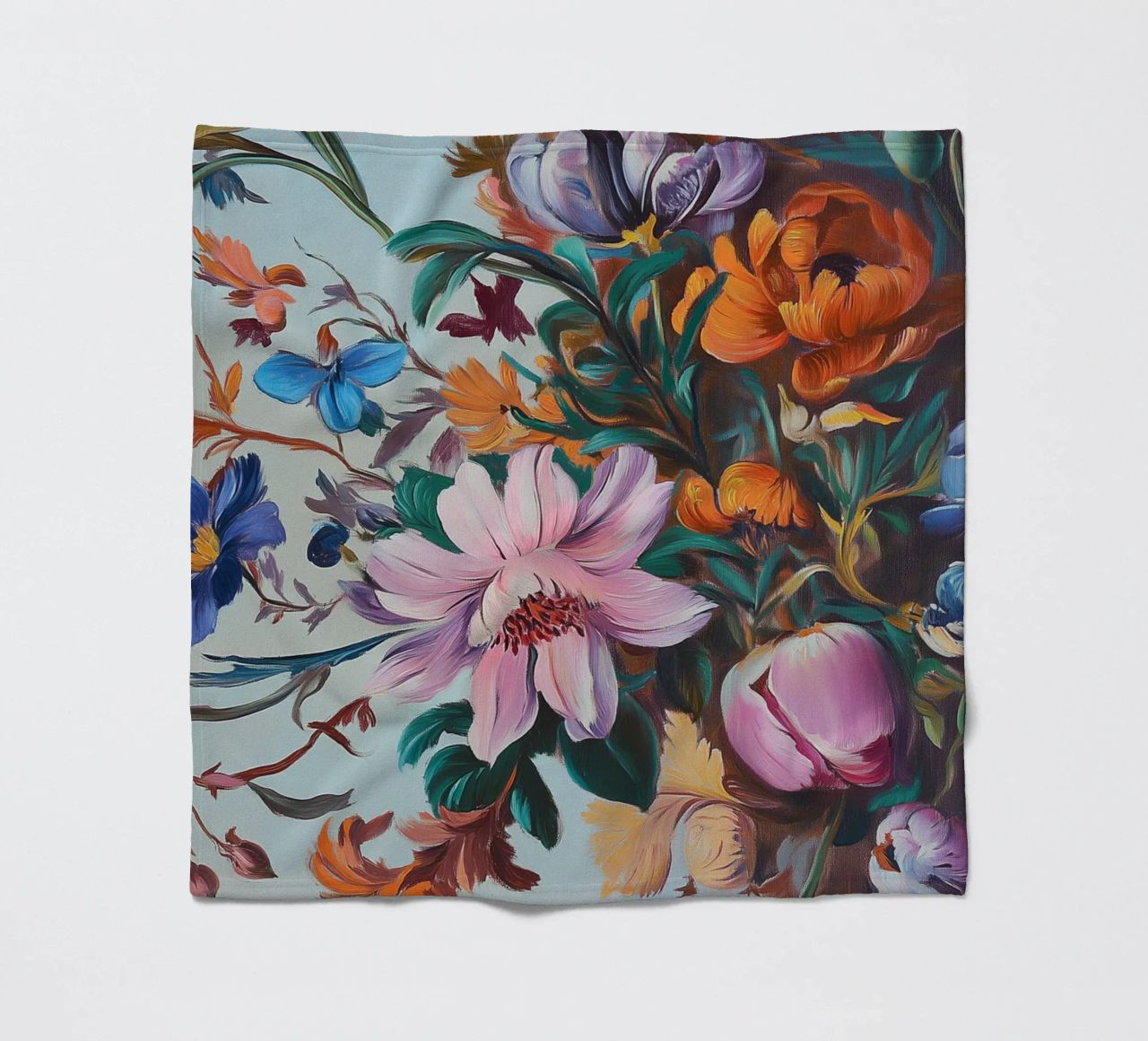 Romantico splendore floreale coperta in pile da Carinaprint