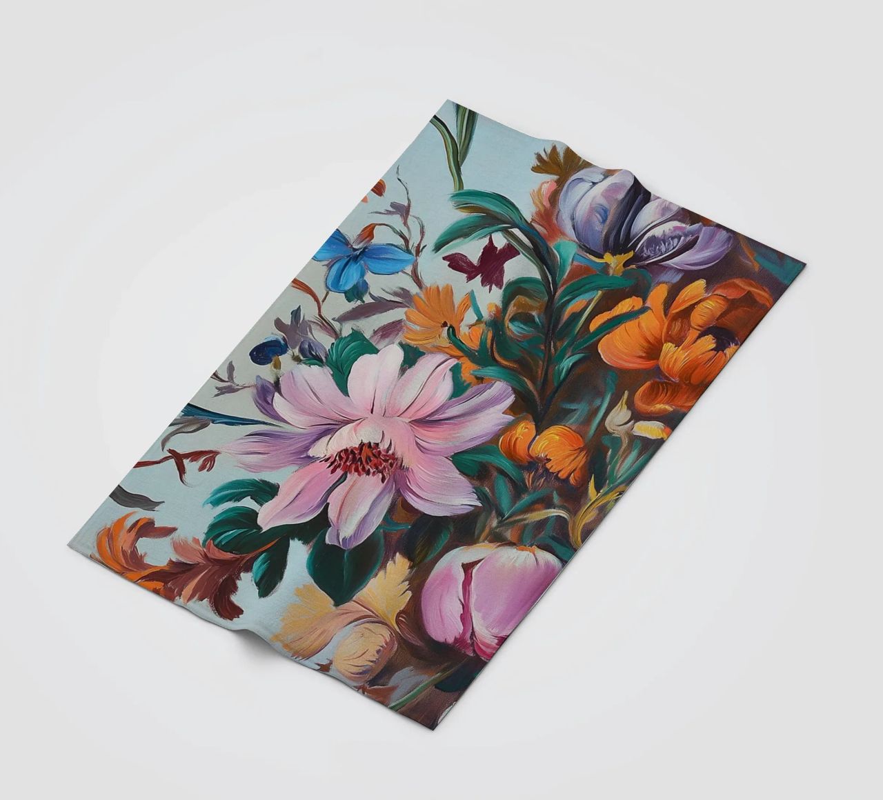 Romantico splendore floreale coperta in pile da Carinaprint
