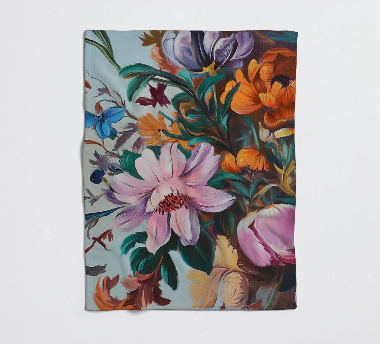 Romantico splendore floreale coperta in pile da Carinaprint