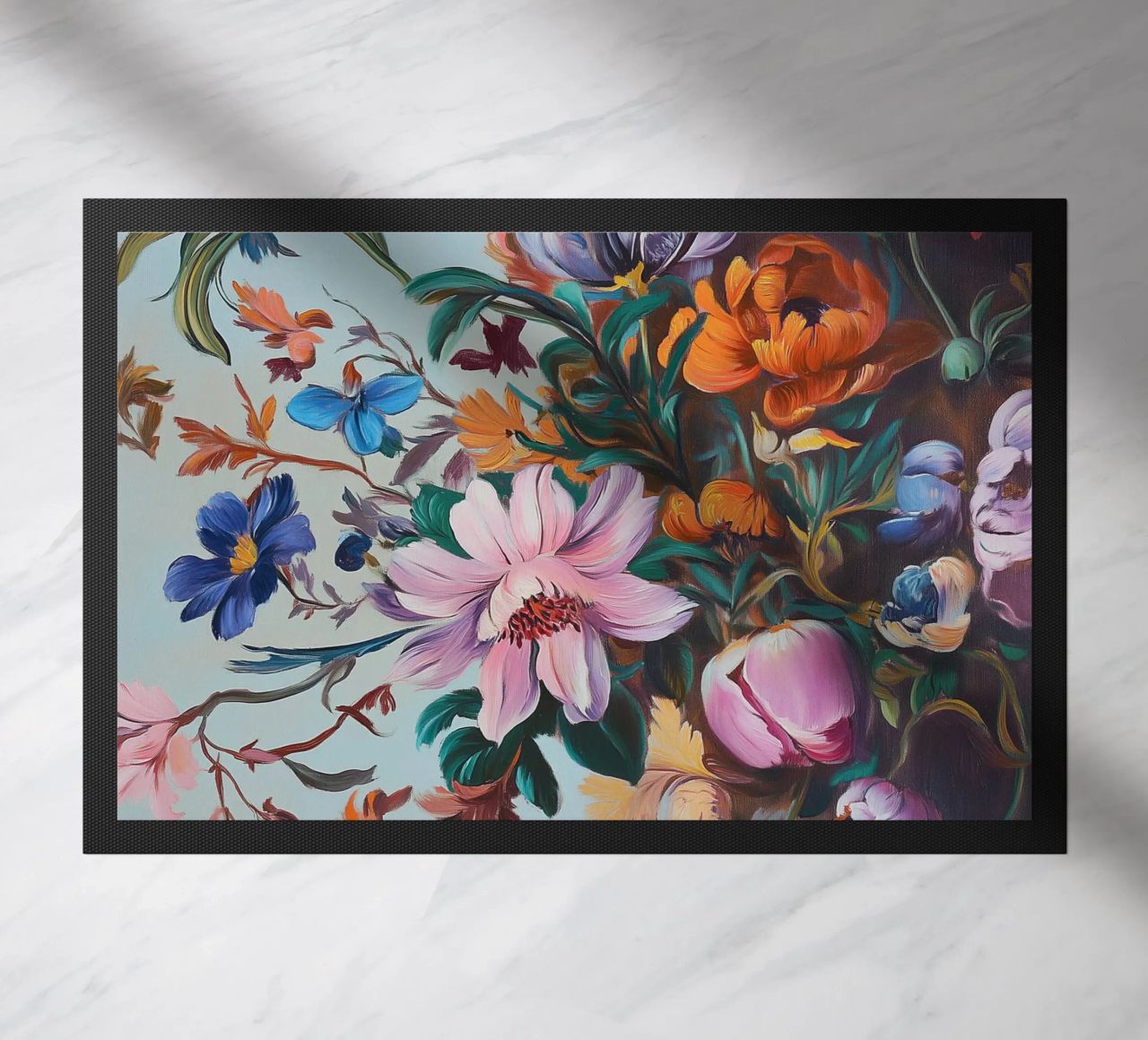 Romantico splendore floreale zerbino da Carinaprint