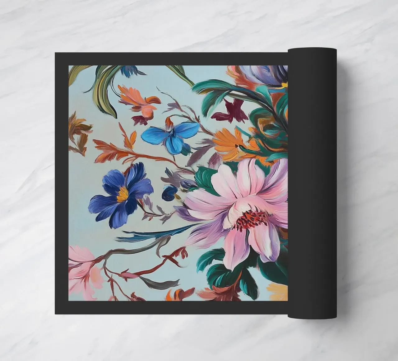 Romántico esplendor floral felpudo de Carinaprint