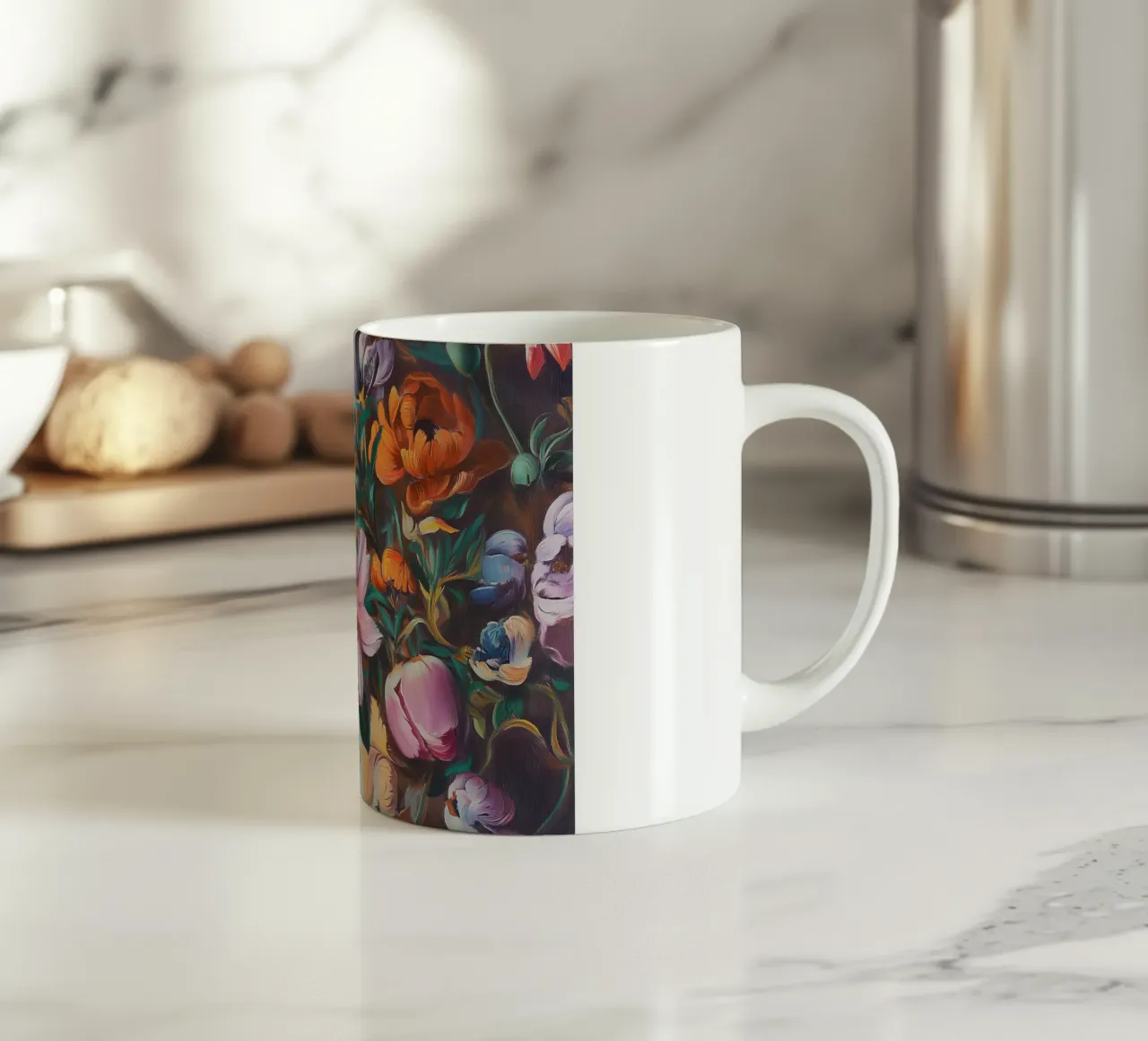 Romantic floral splendour ceramic mug by Carinaprint