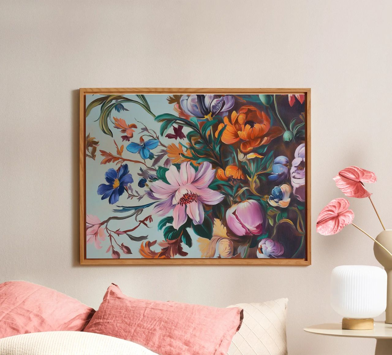 Romantico splendore floreale alluminio dibond da Carinaprint