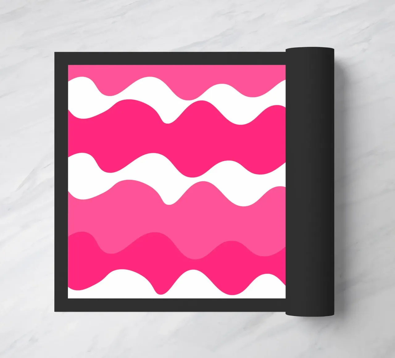 Pink horizontal wavy gradient zerbino da baobabprintstore