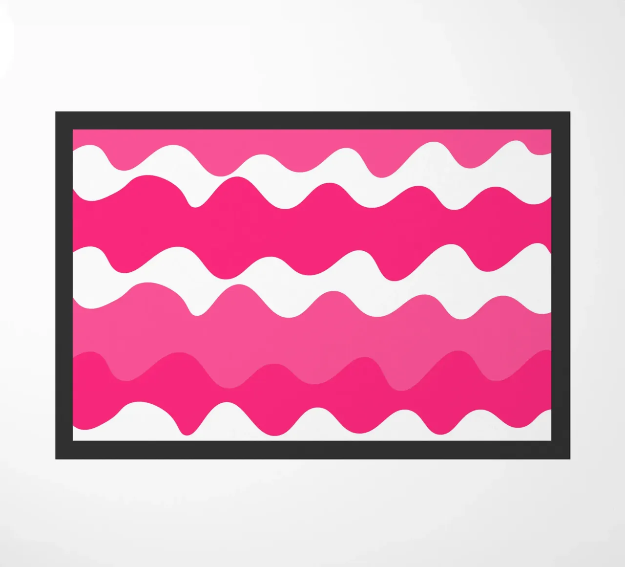 Pink horizontal wavy gradient zerbino da baobabprintstore