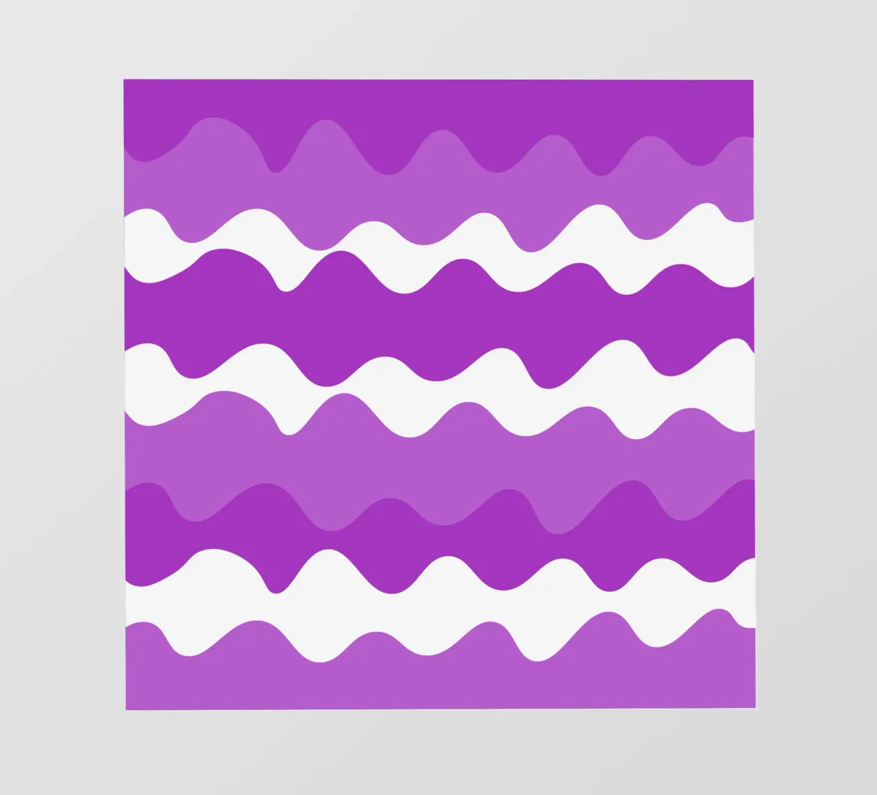 Purple horizontal wavy gradient pellicola backlit da baobabprintstore