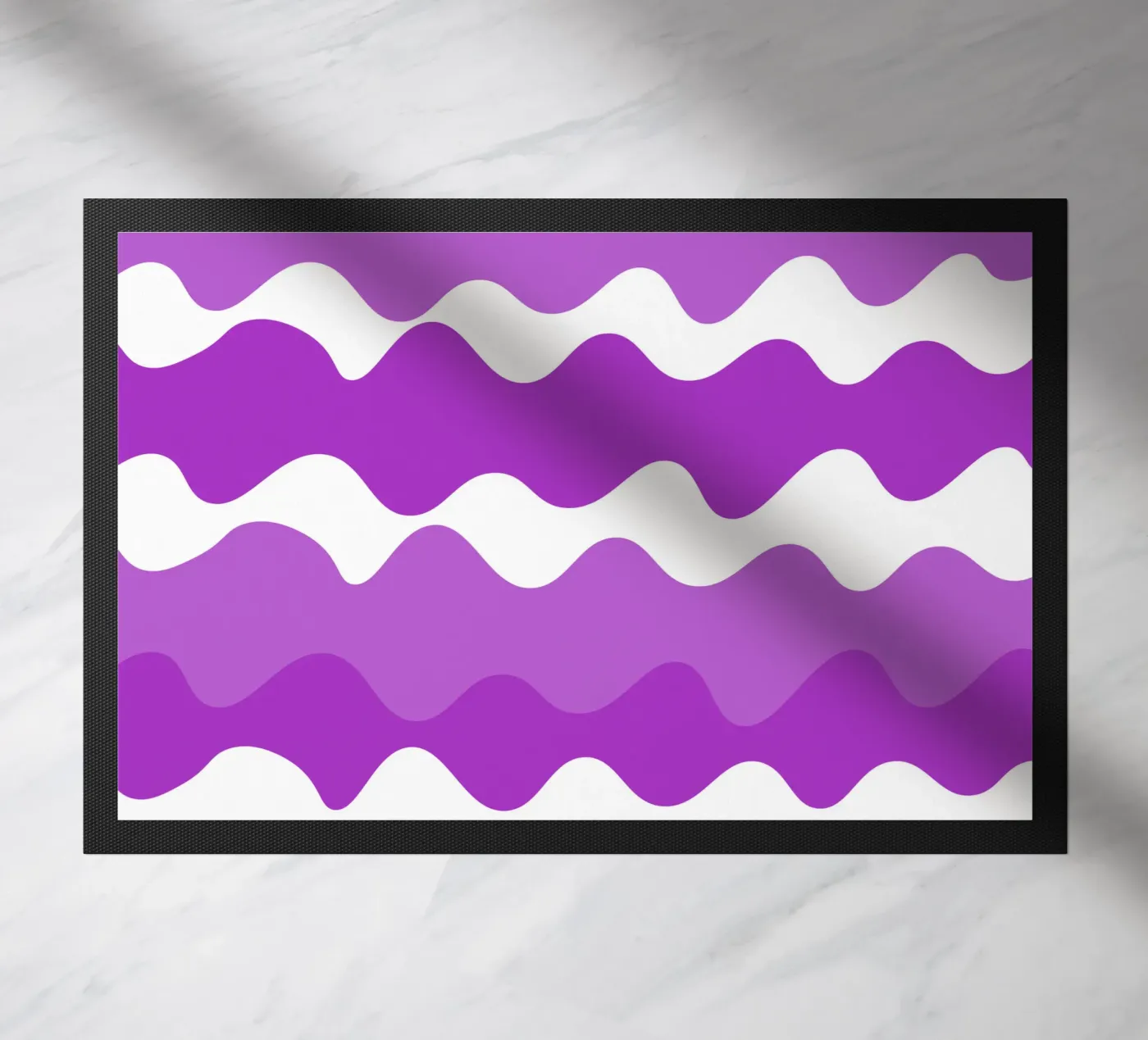 Purple horizontal wavy gradient zerbino da baobabprintstore