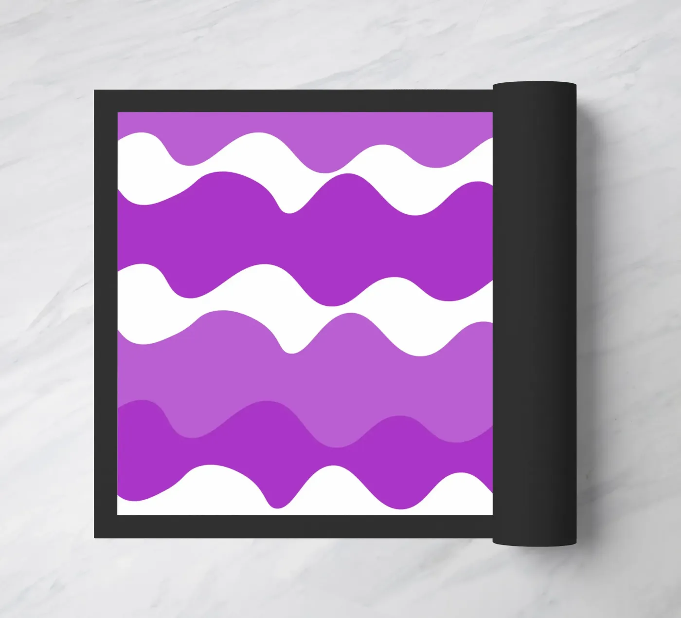 Purple horizontal wavy gradient zerbino da baobabprintstore