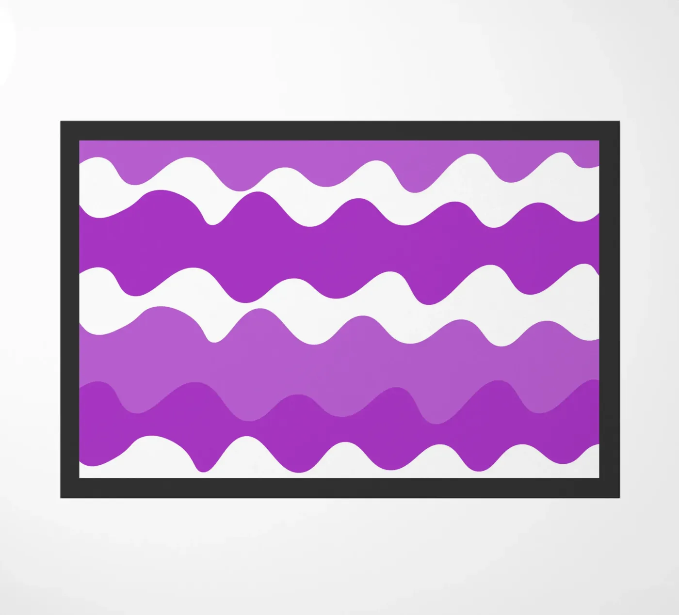 Purple horizontal wavy gradient zerbino da baobabprintstore