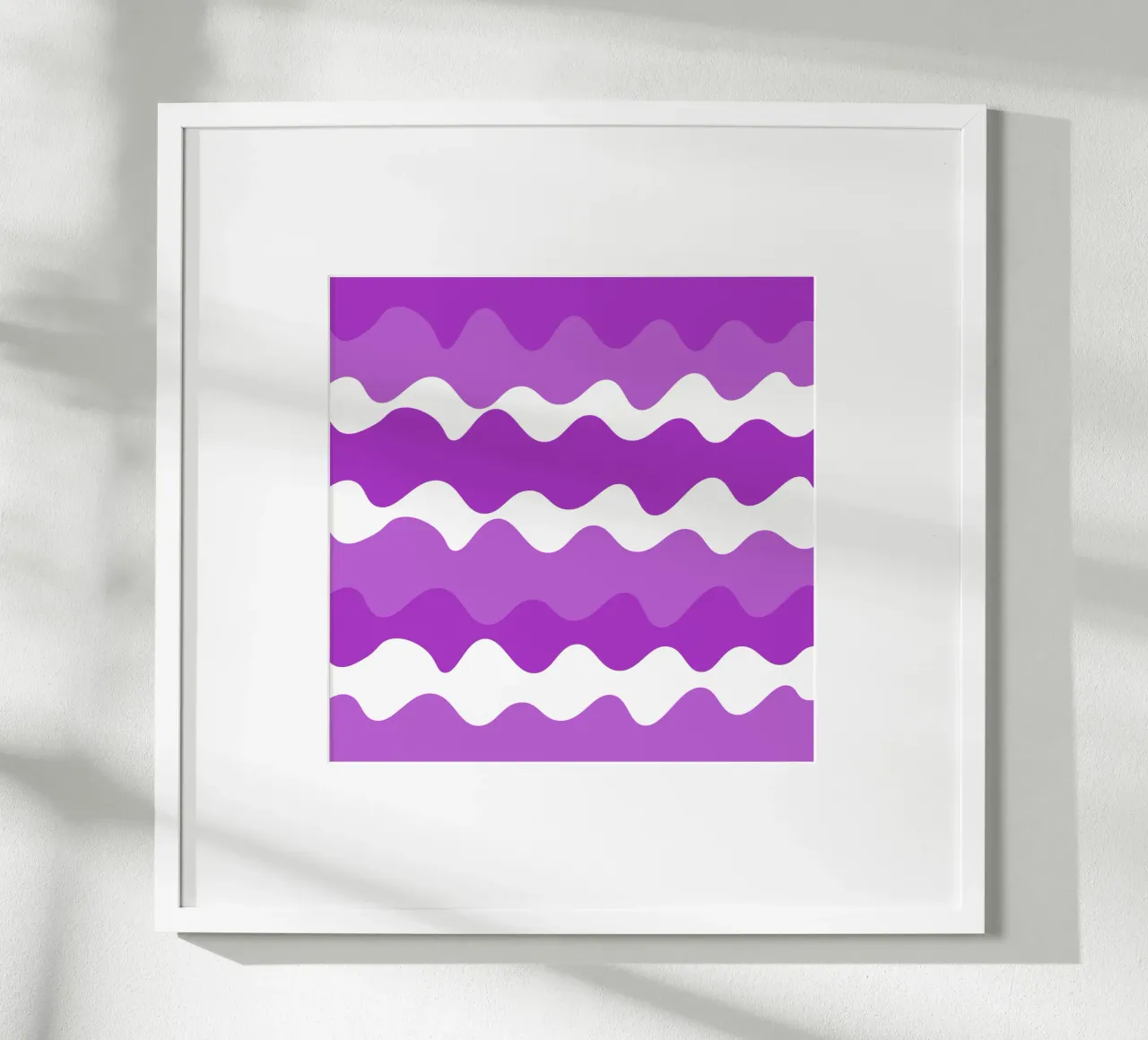Purple horizontal wavy gradient carta hahnemühle da baobabprintstore