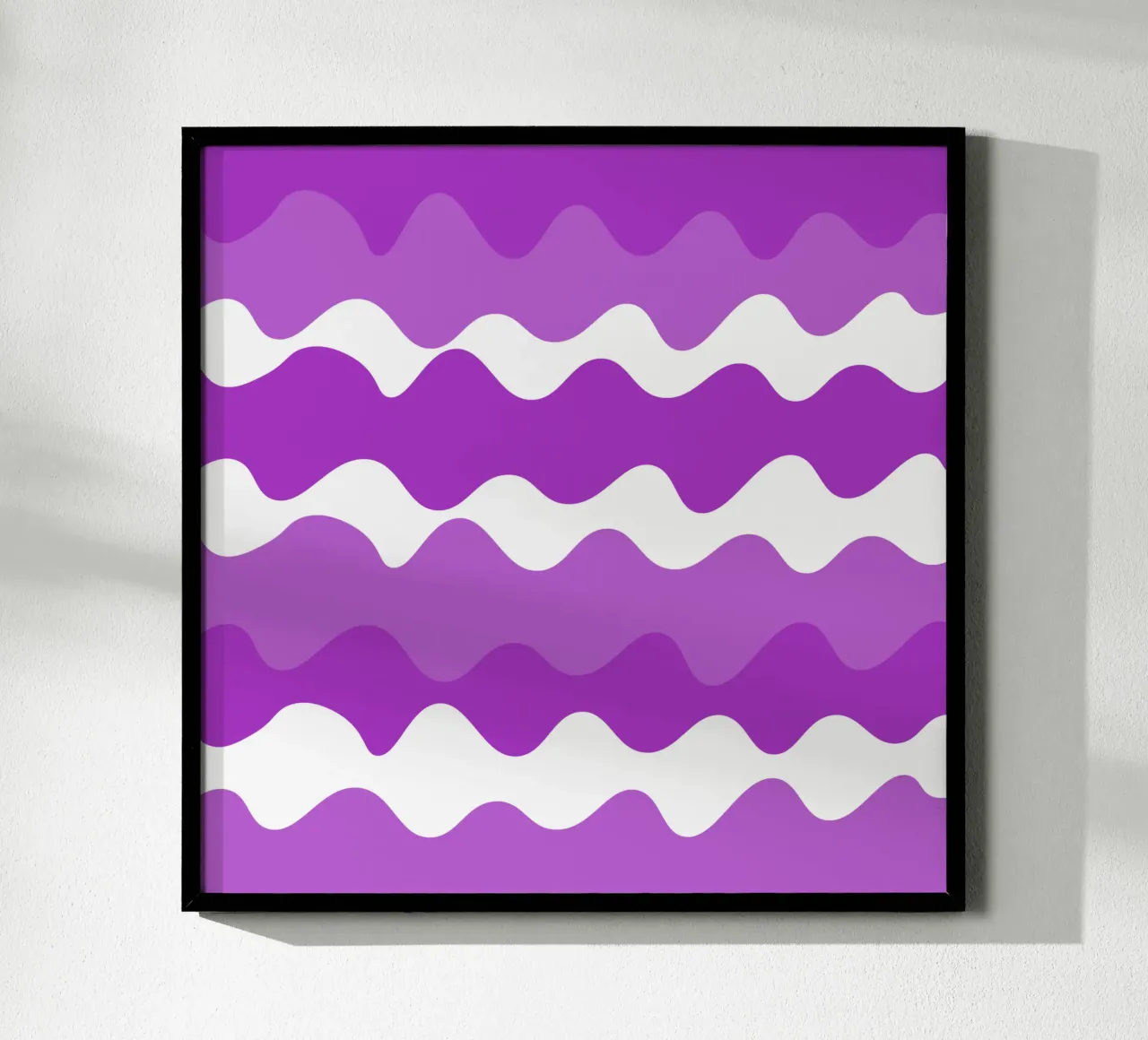Purple horizontal wavy gradient carta hahnemühle da baobabprintstore