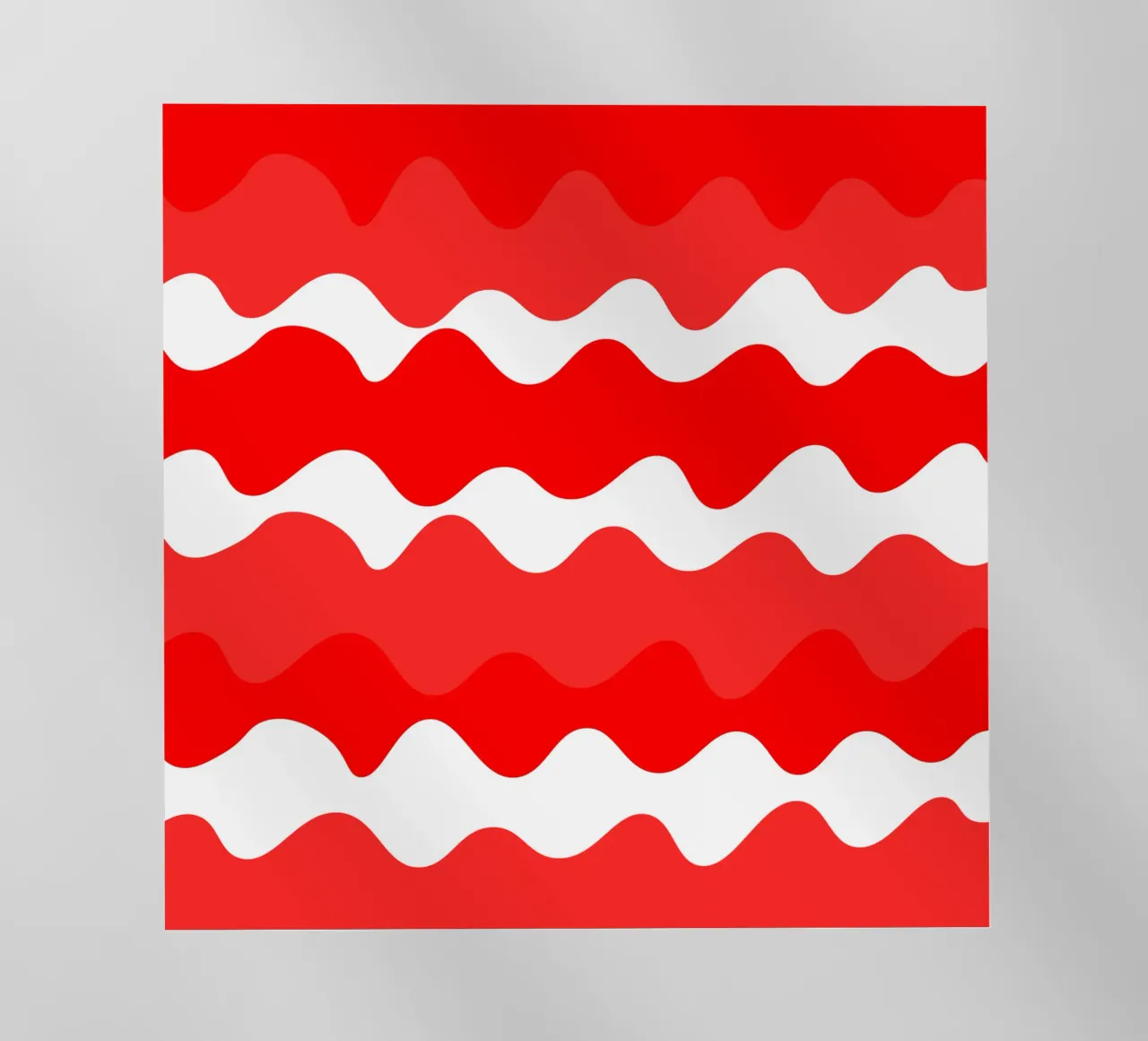 Red horizontal wavy gradient pellicola backlit da baobabprintstore