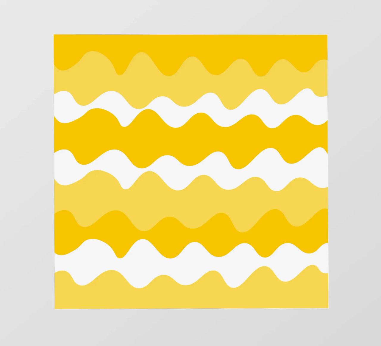Yellow horizontal wavy gradient pellicola backlit da baobabprintstore