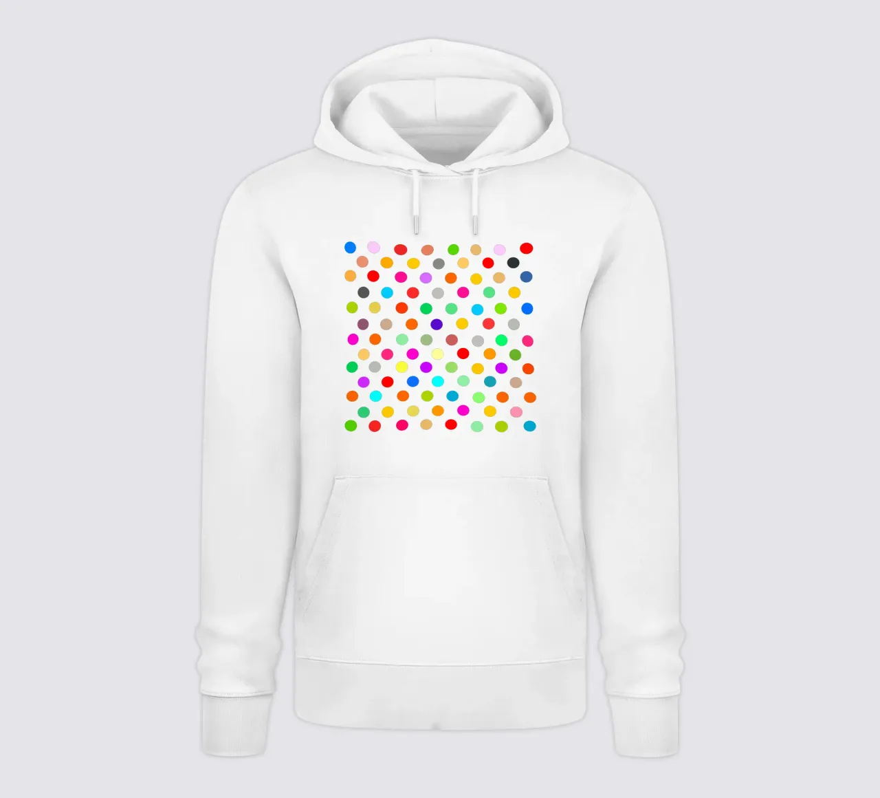Bright polka dot pattern felpa con cappuccio da baobabprintstore