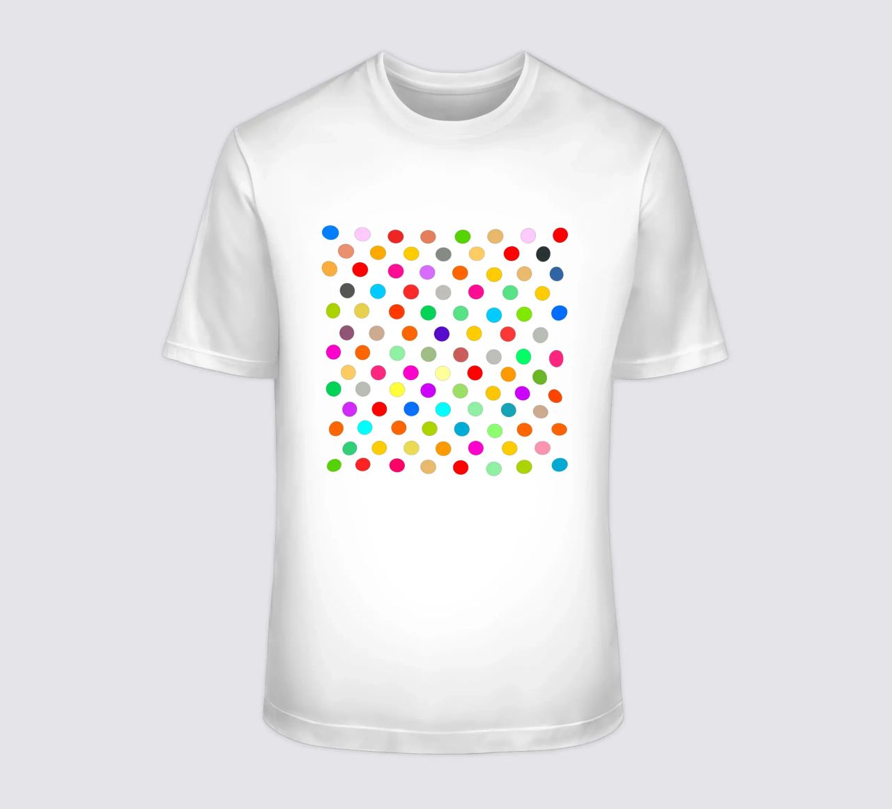 Bright polka dot pattern t-shirt da baobabprintstore