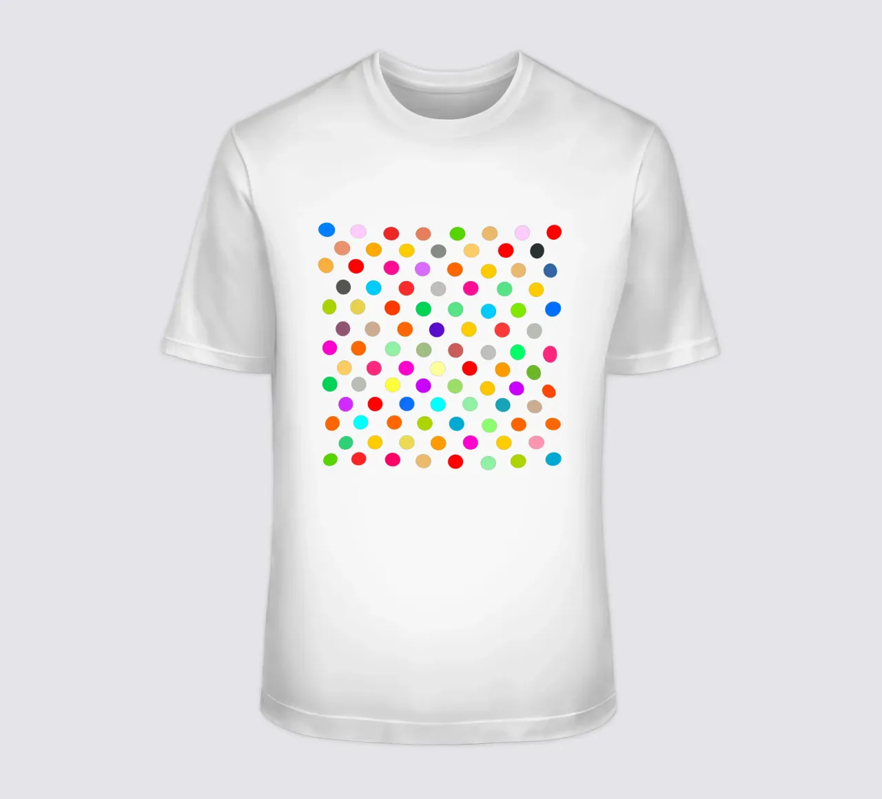 Bright polka dot pattern t-shirt da baobabprintstore