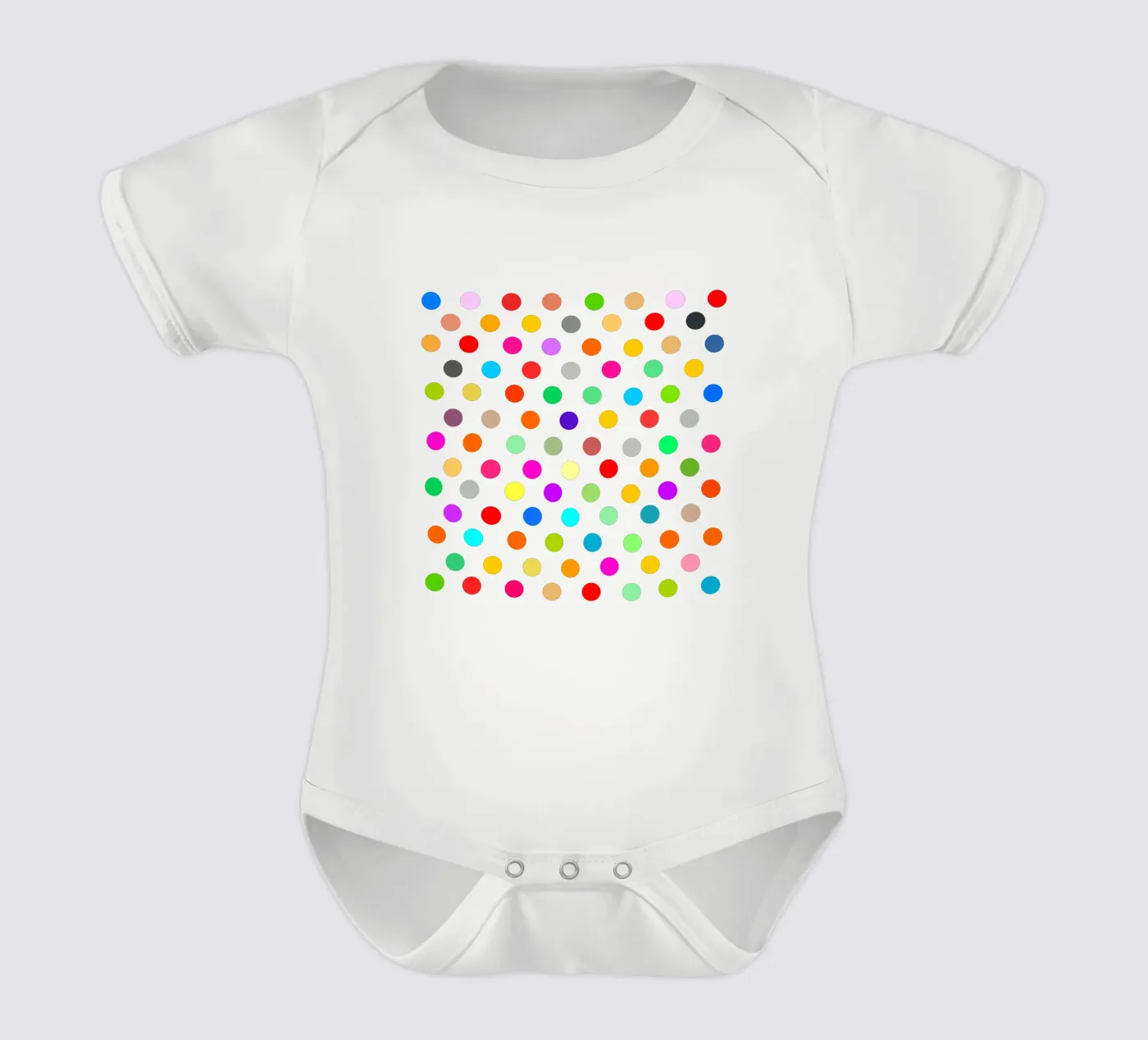 Bright polka dot pattern body bébé de baobabprintstore