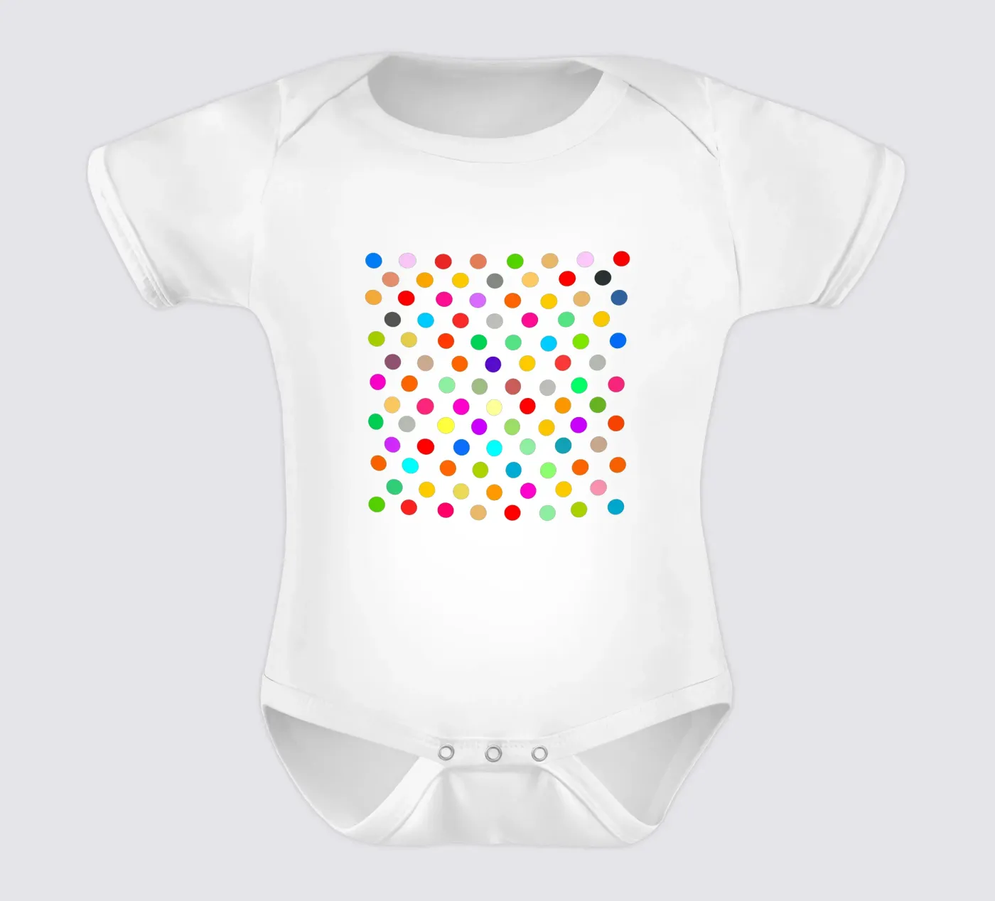 Bright polka dot pattern body bébé de baobabprintstore