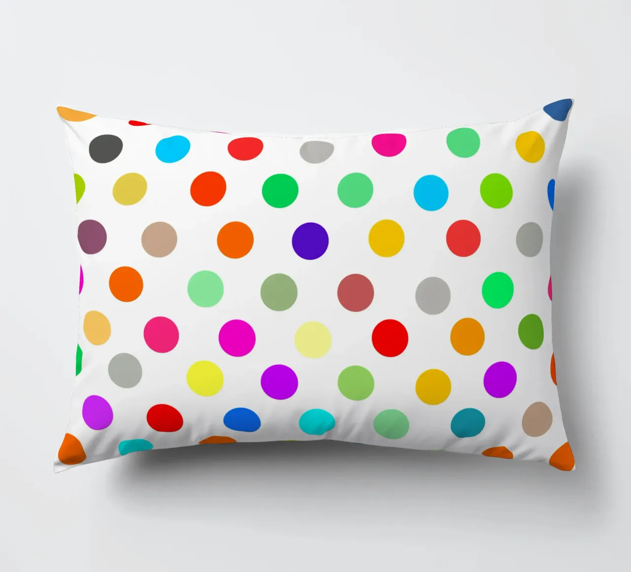 Bright polka dot pattern cuscino da baobabprintstore