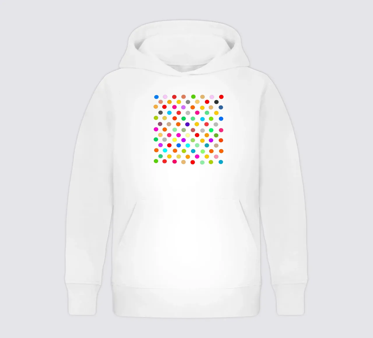 Bright polka dot pattern felpa bambino con cappuccio da baobabprintstore