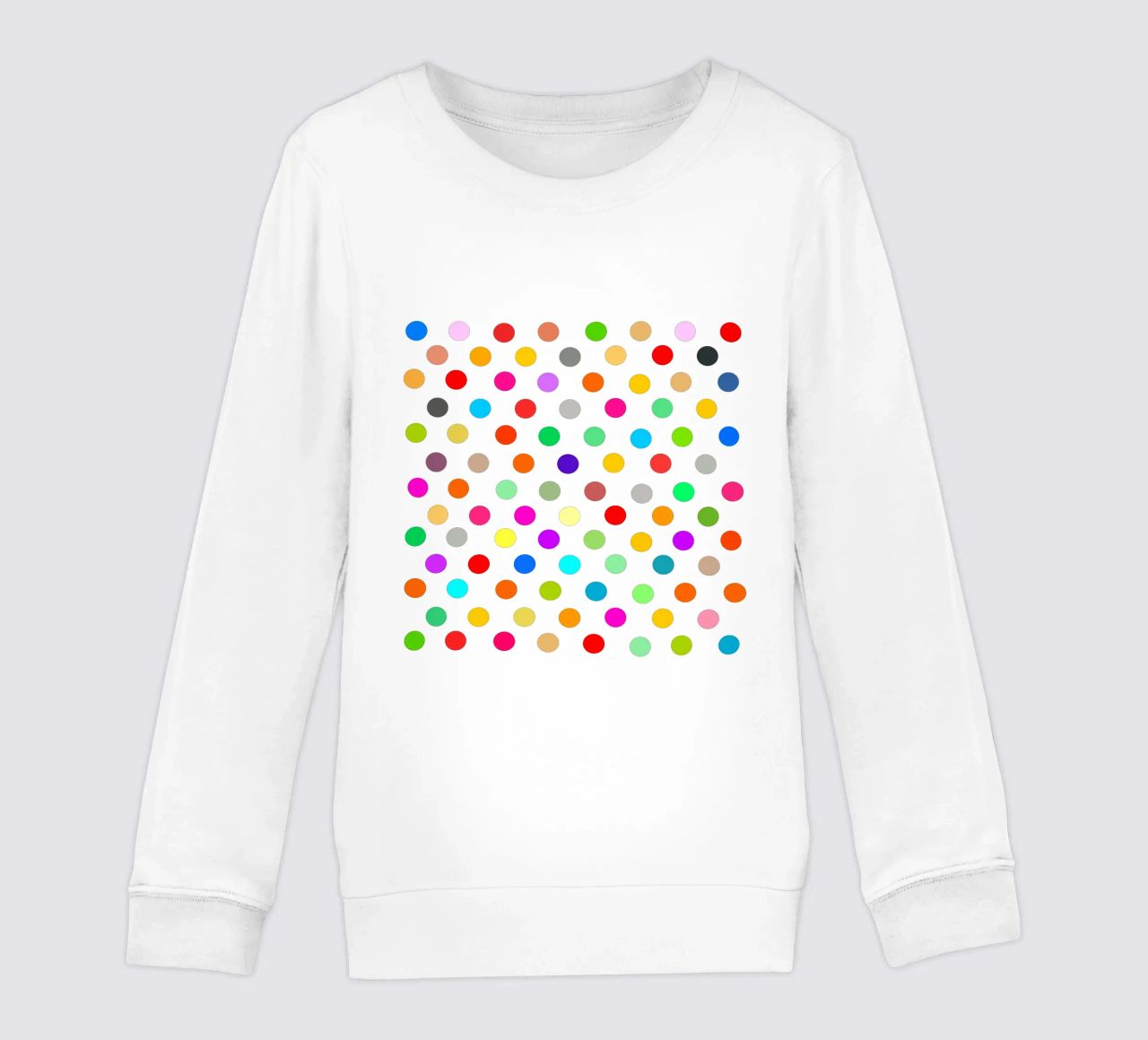 Bright polka dot pattern felpa bambino da baobabprintstore